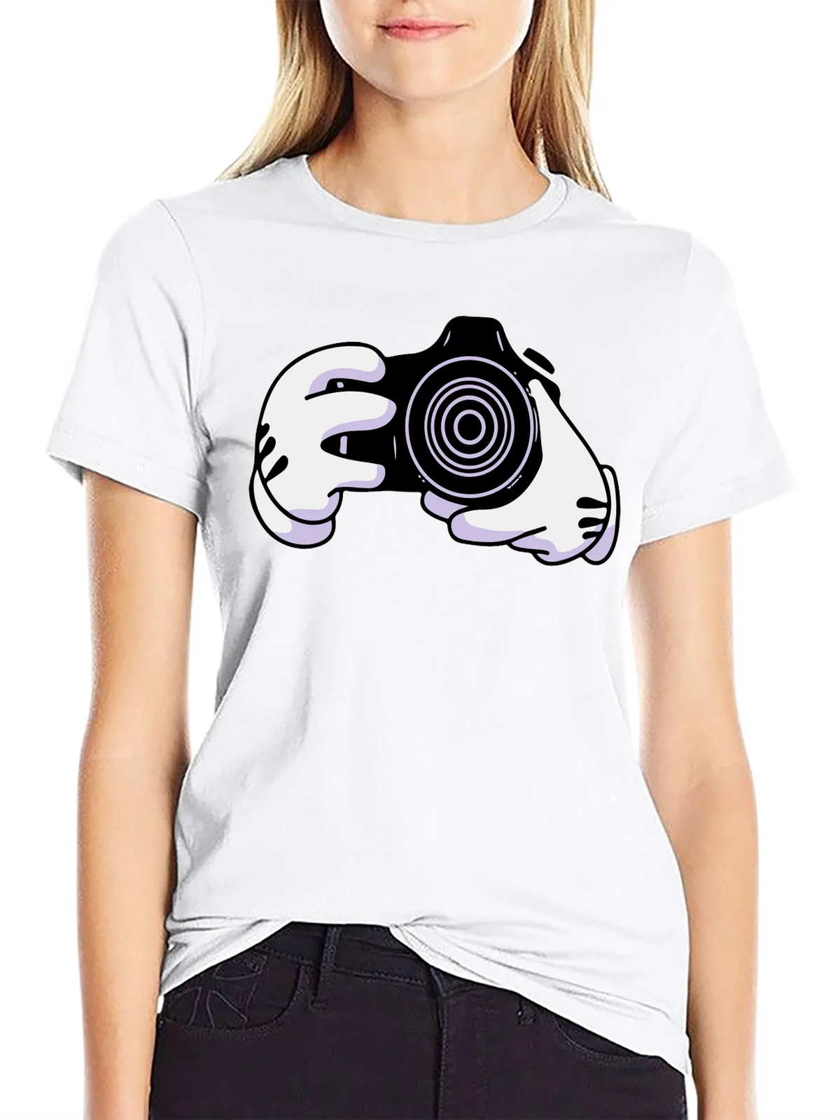 Cartoon Camera Graphic Tee product image 8