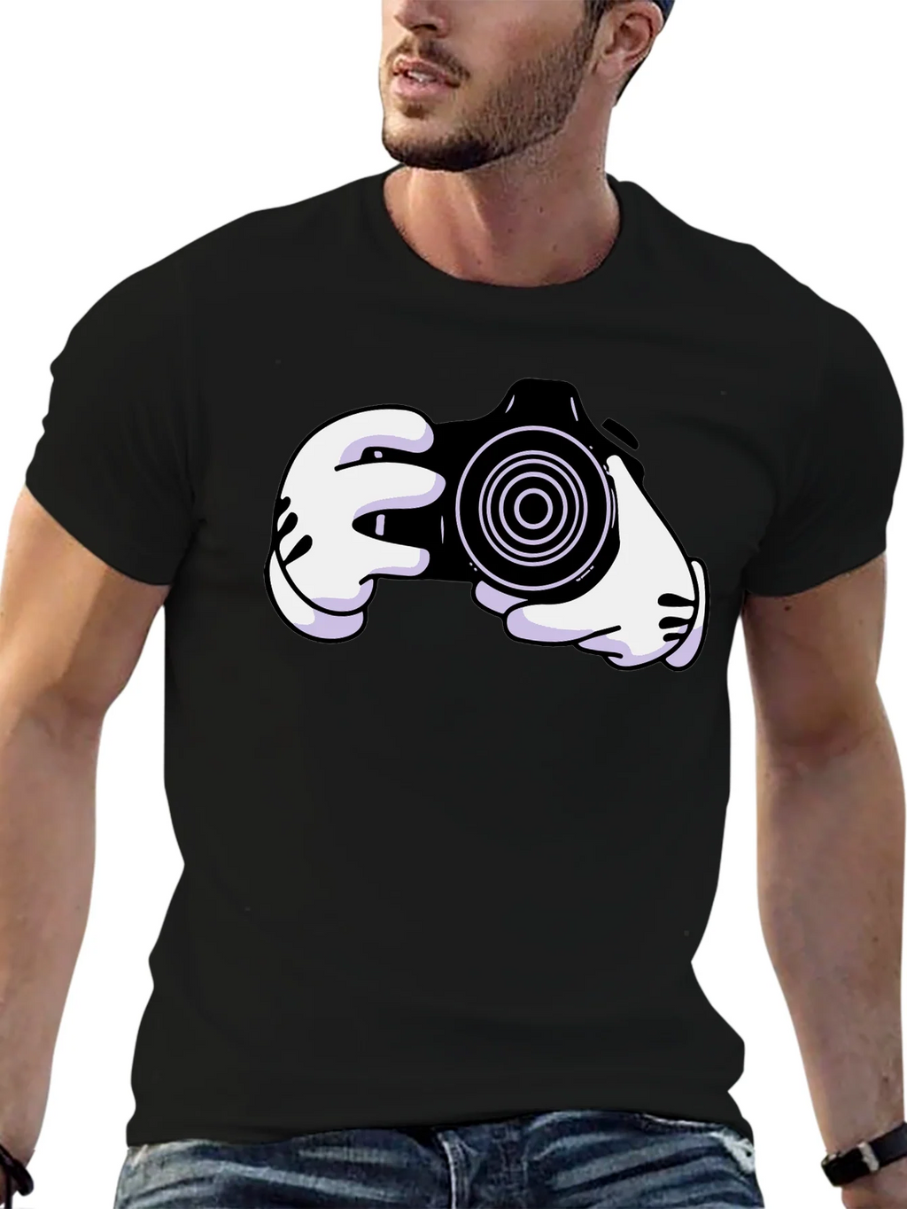 Cartoon Camera Graphic Tee product image 6