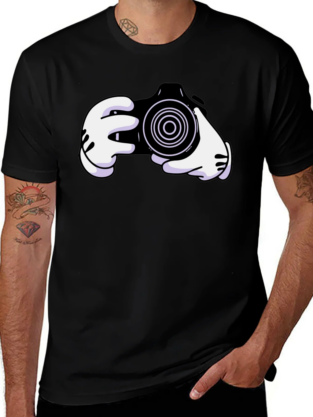 Cartoon Camera Graphic Tee product image 1