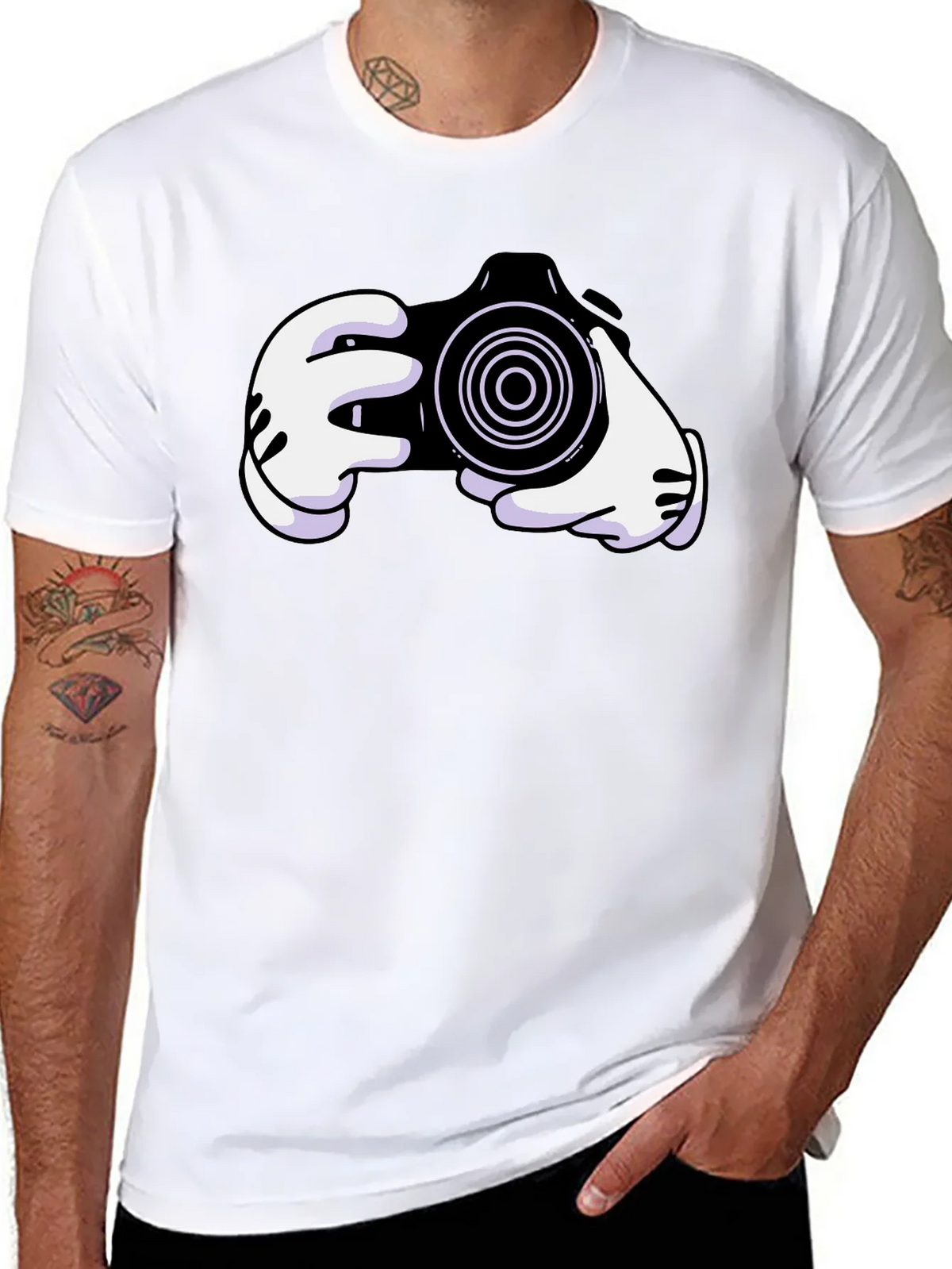 Cartoon Camera Graphic Tee product image 7