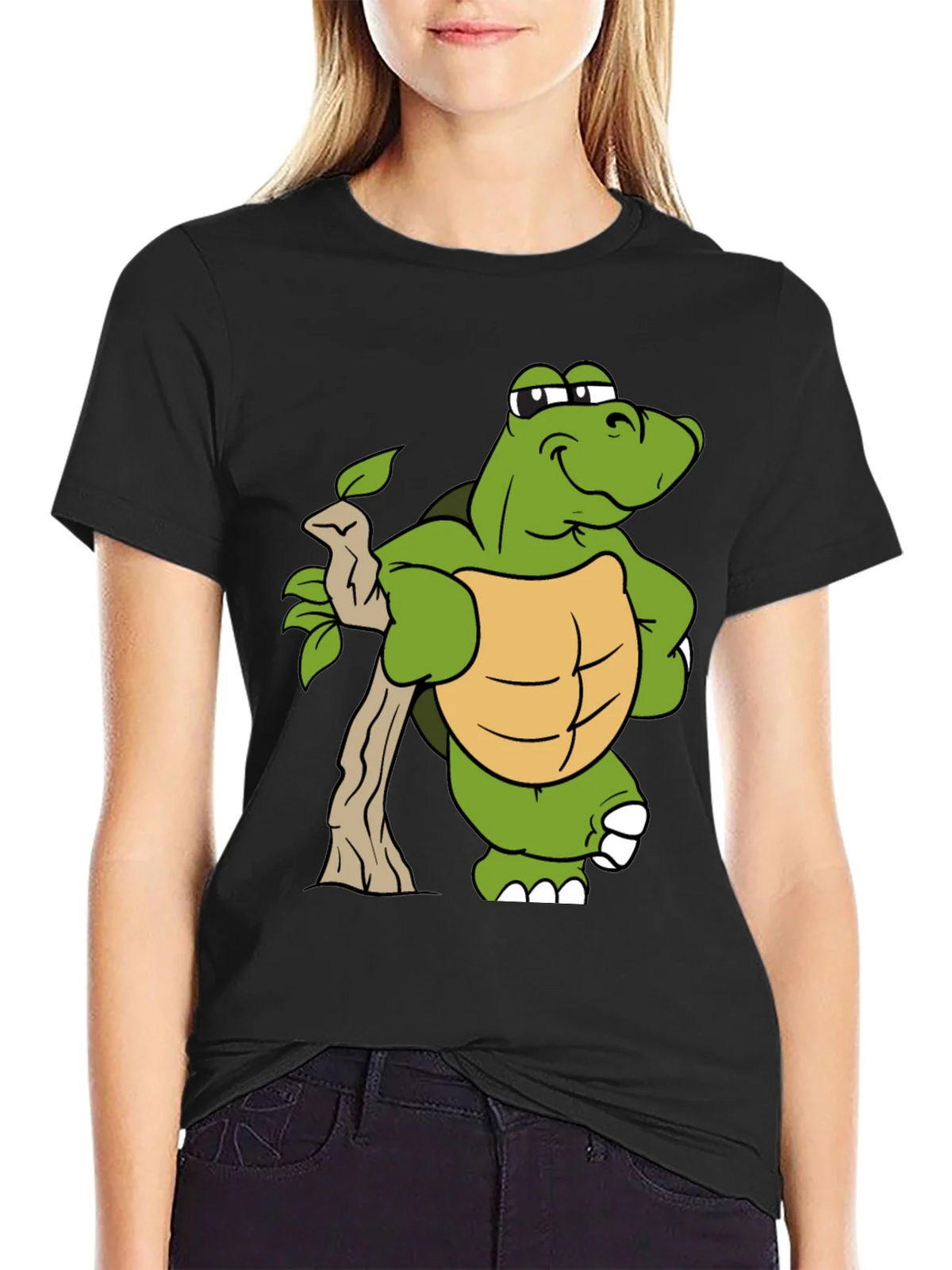Cartoon Turtle Graphic T-Shirt product image 1
