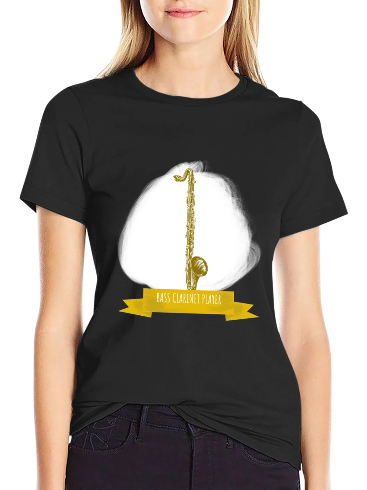 Bass Clarinet Player Graphic T-Shirt - Music Lover Tee product image 2