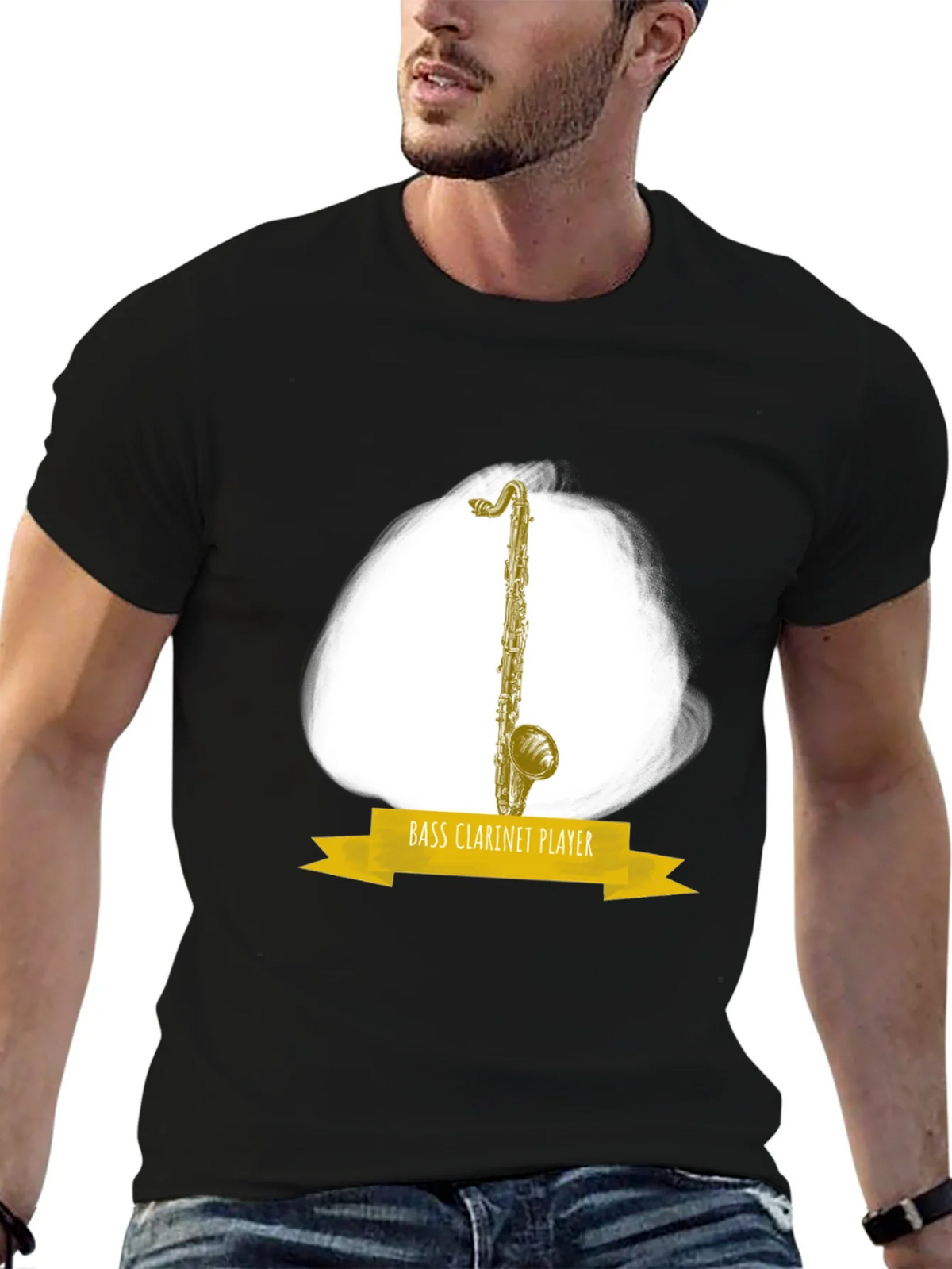 Bass Clarinet Player Graphic T-Shirt - Music Lover Tee product image 6