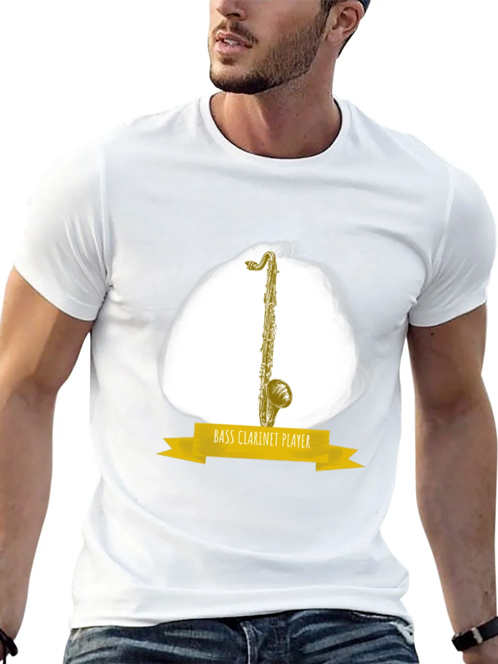 Bass Clarinet Player Graphic T-Shirt - Music Lover Tee product image 12