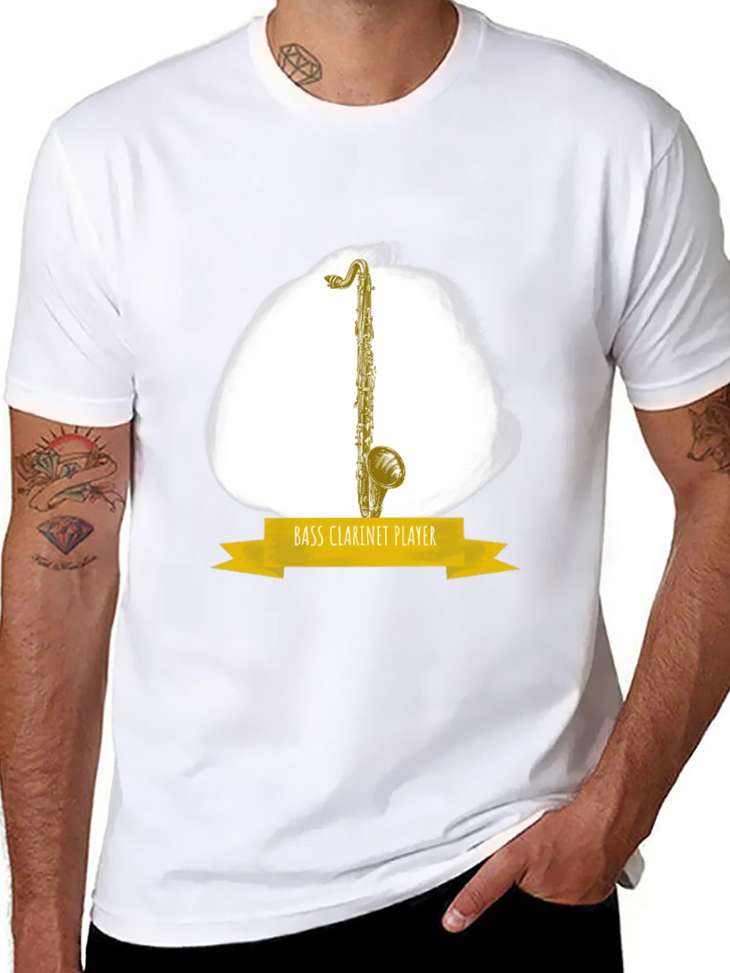 Bass Clarinet Player Graphic T-Shirt - Music Lover Tee product image 7