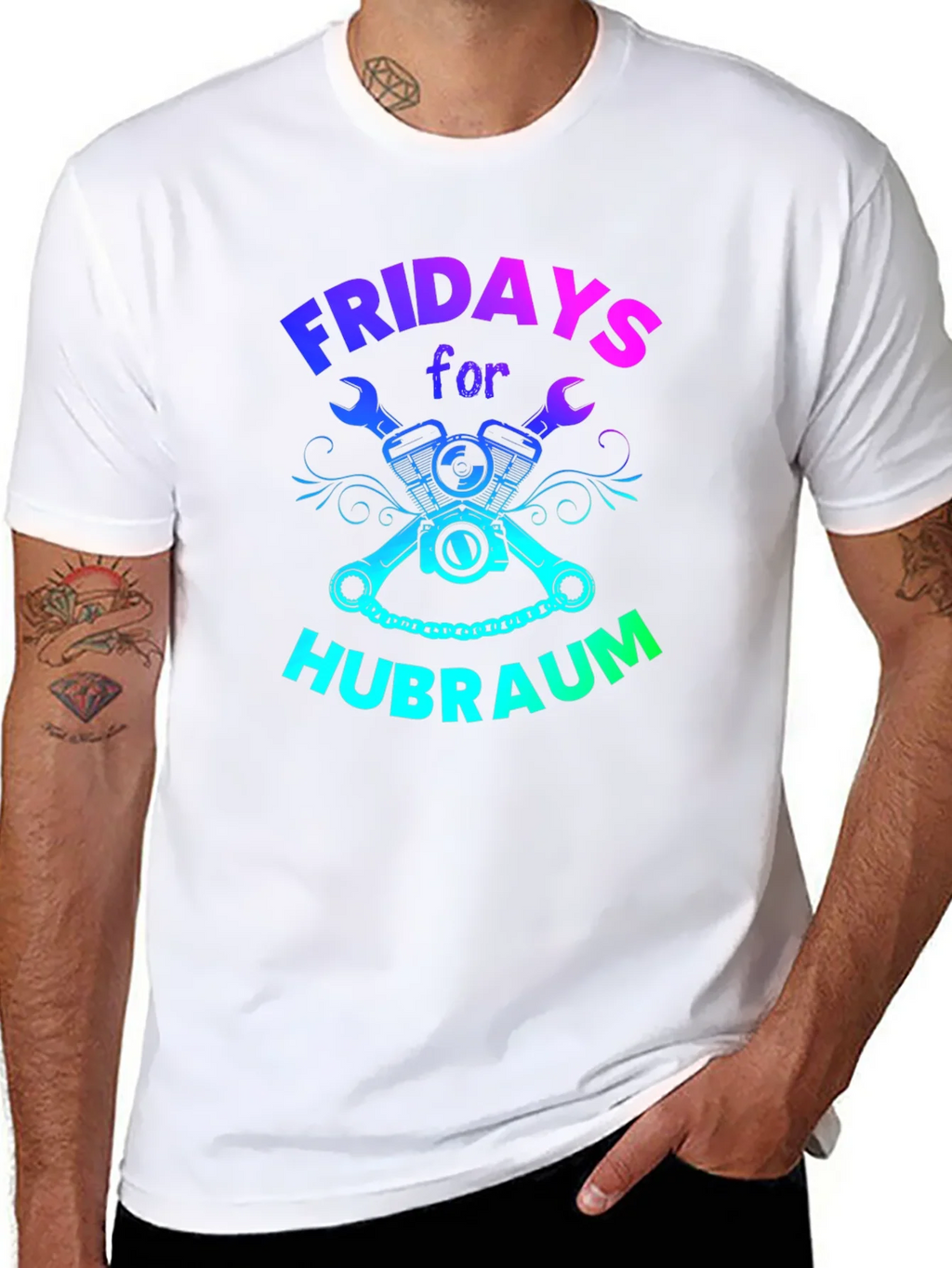 Fridays for Hubraum T-Shirt Mechanic Funny Car Shirt product image 5