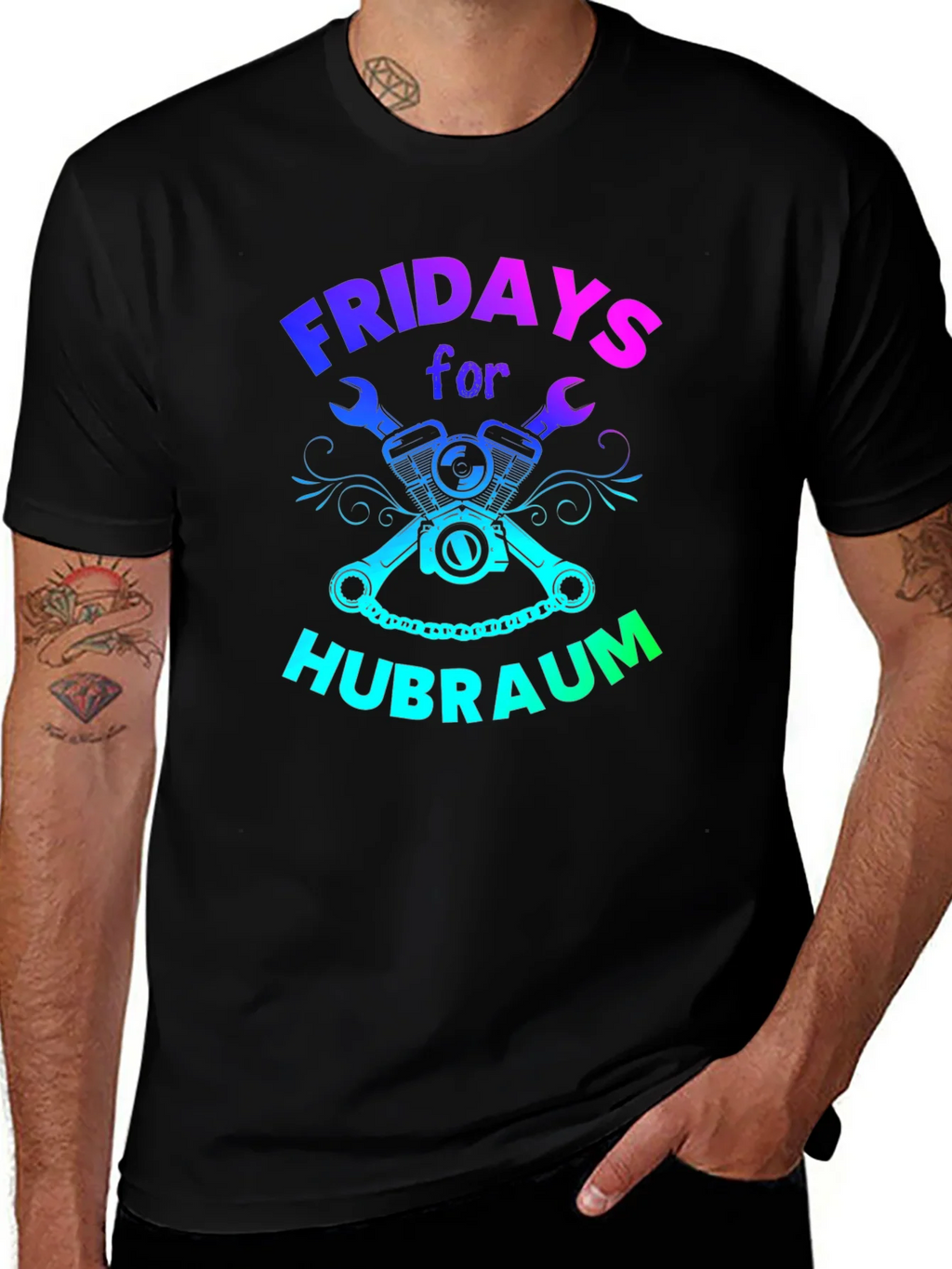 Fridays for Hubraum T-Shirt Mechanic Funny Car Shirt product image 1