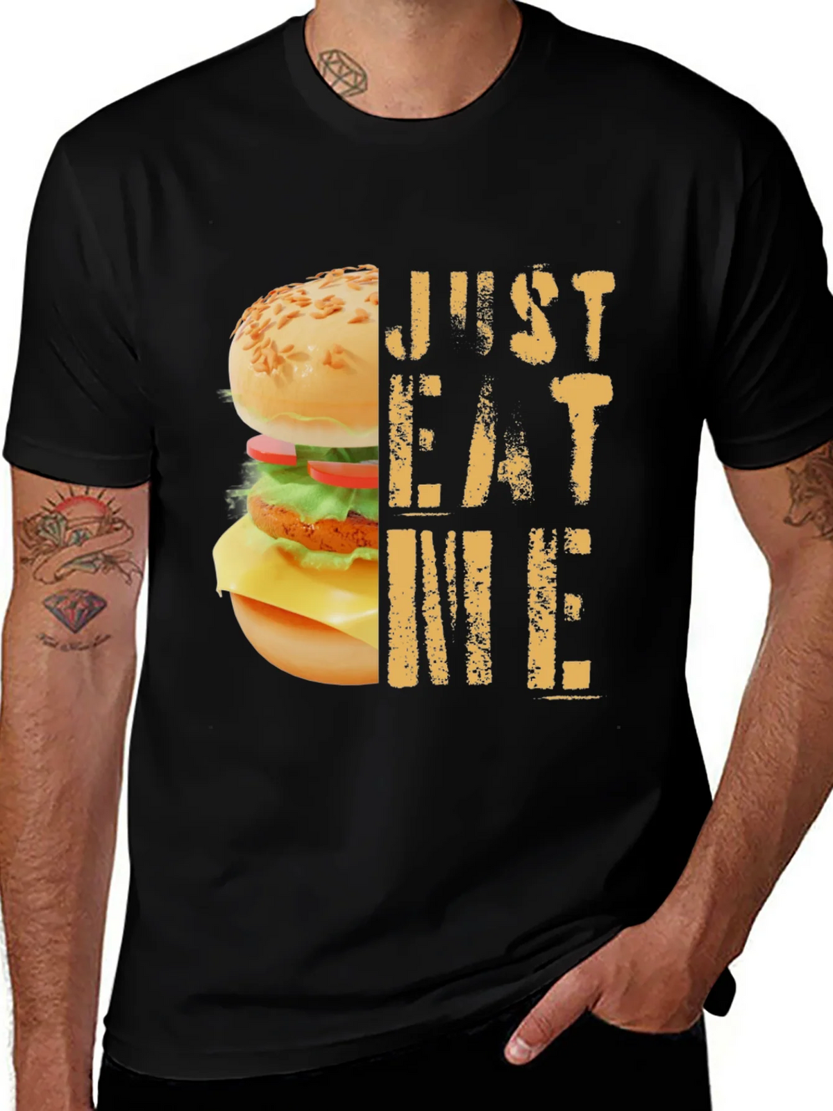 Just Eat Me Burger Graphic T-Shirt product image 1