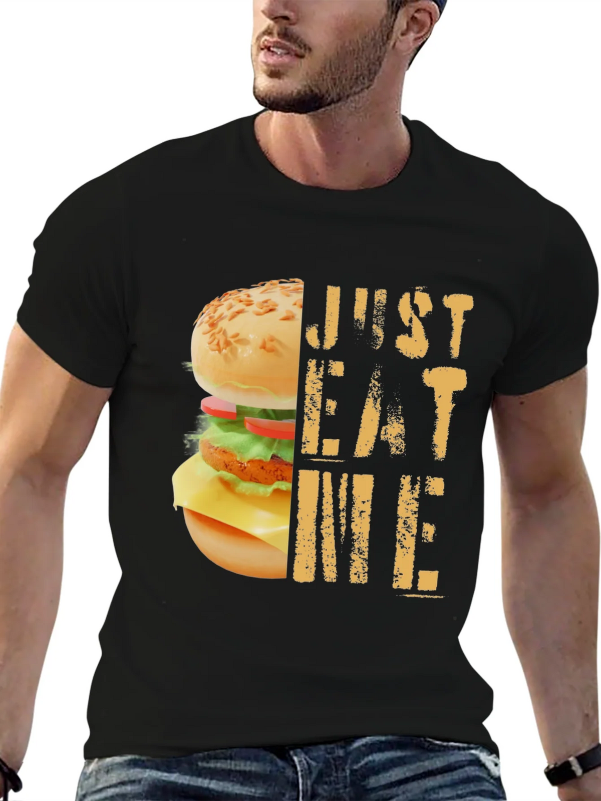 Just Eat Me Burger Graphic T-Shirt product image 6