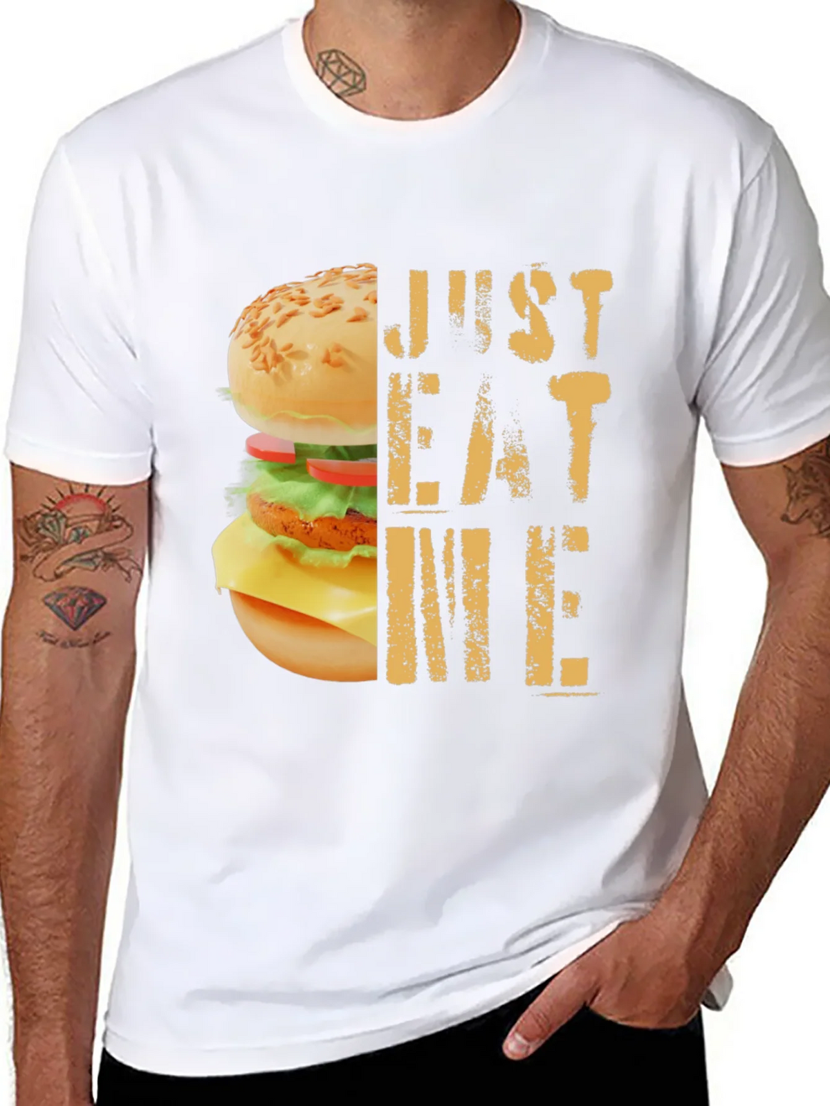Just Eat Me Burger Graphic T-Shirt product image 7