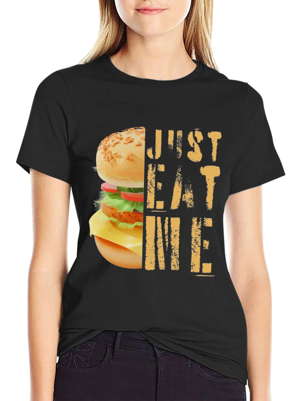 Just Eat Me Burger Graphic T-Shirt product image 2