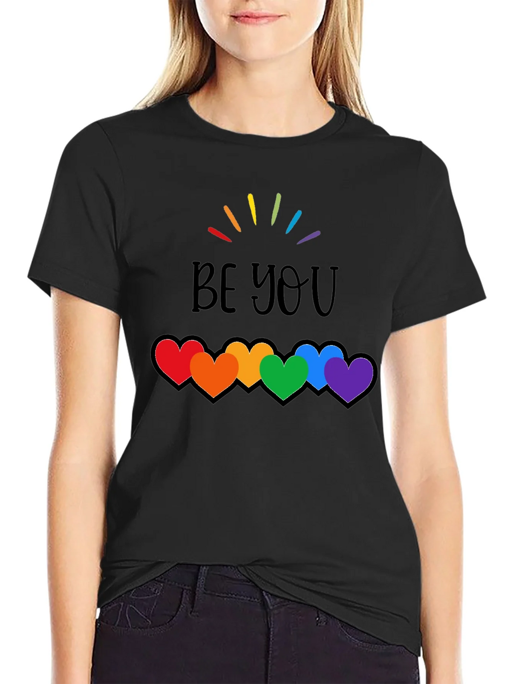 Be You Rainbow Hearts Pride T-Shirt product image 2