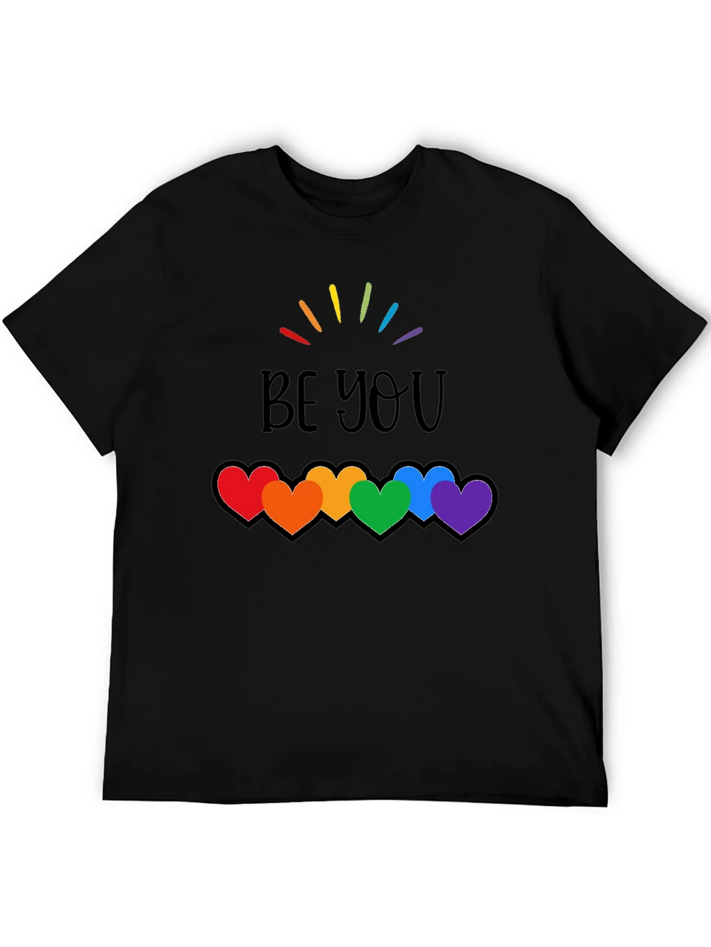 Be You Rainbow Hearts Pride T-Shirt product image 5