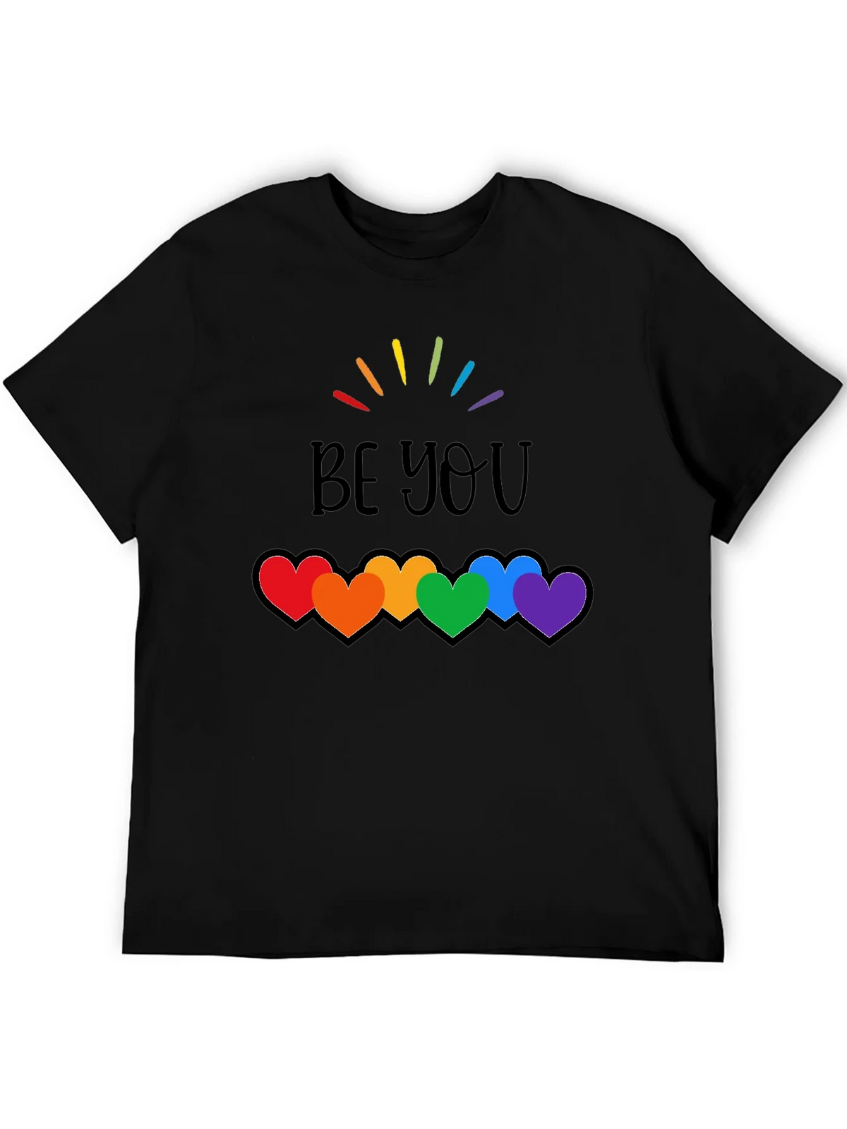 Be You Rainbow Hearts Pride T-Shirt product image 5