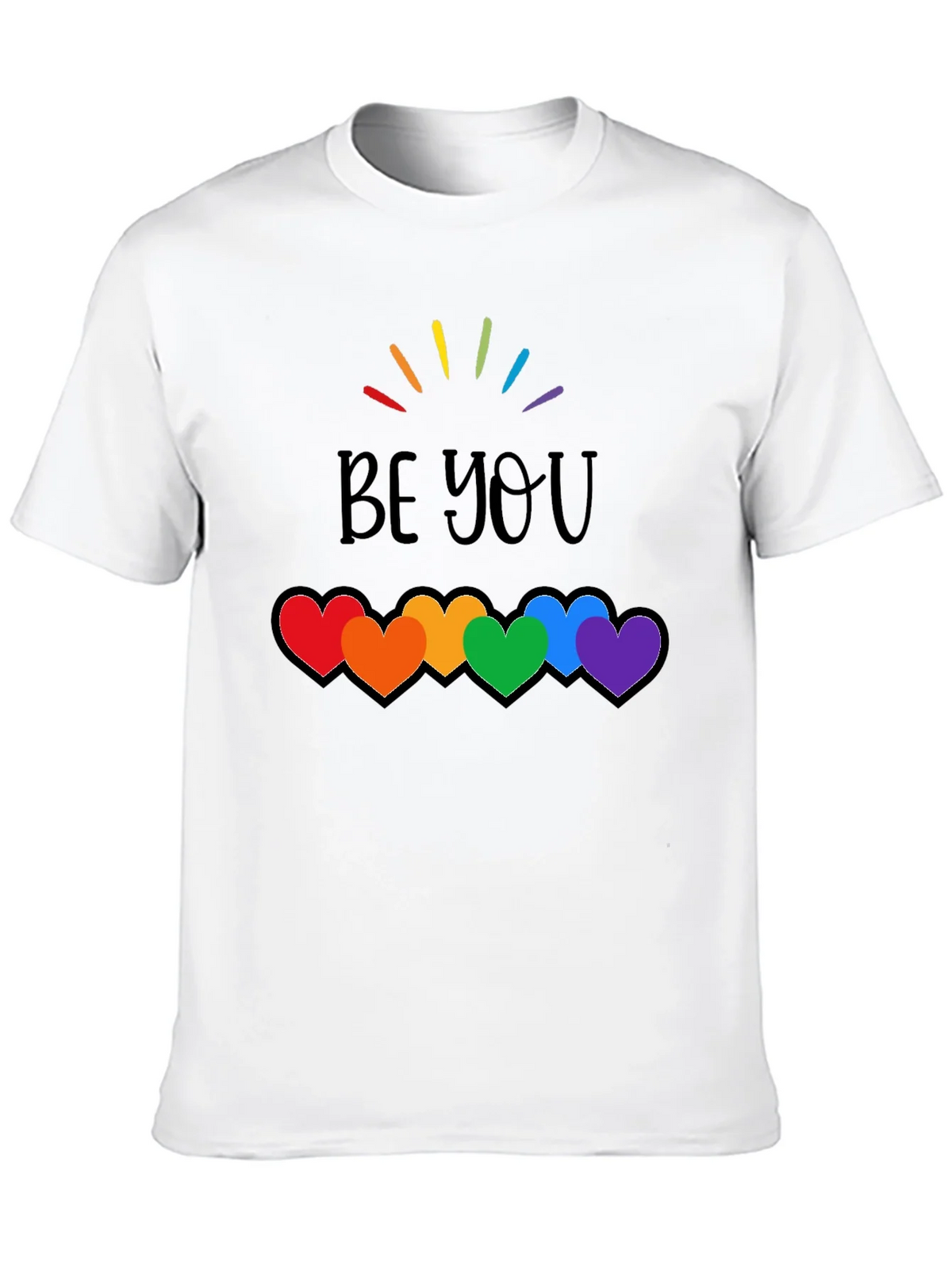 Be You Rainbow Hearts Pride T-Shirt product image 9