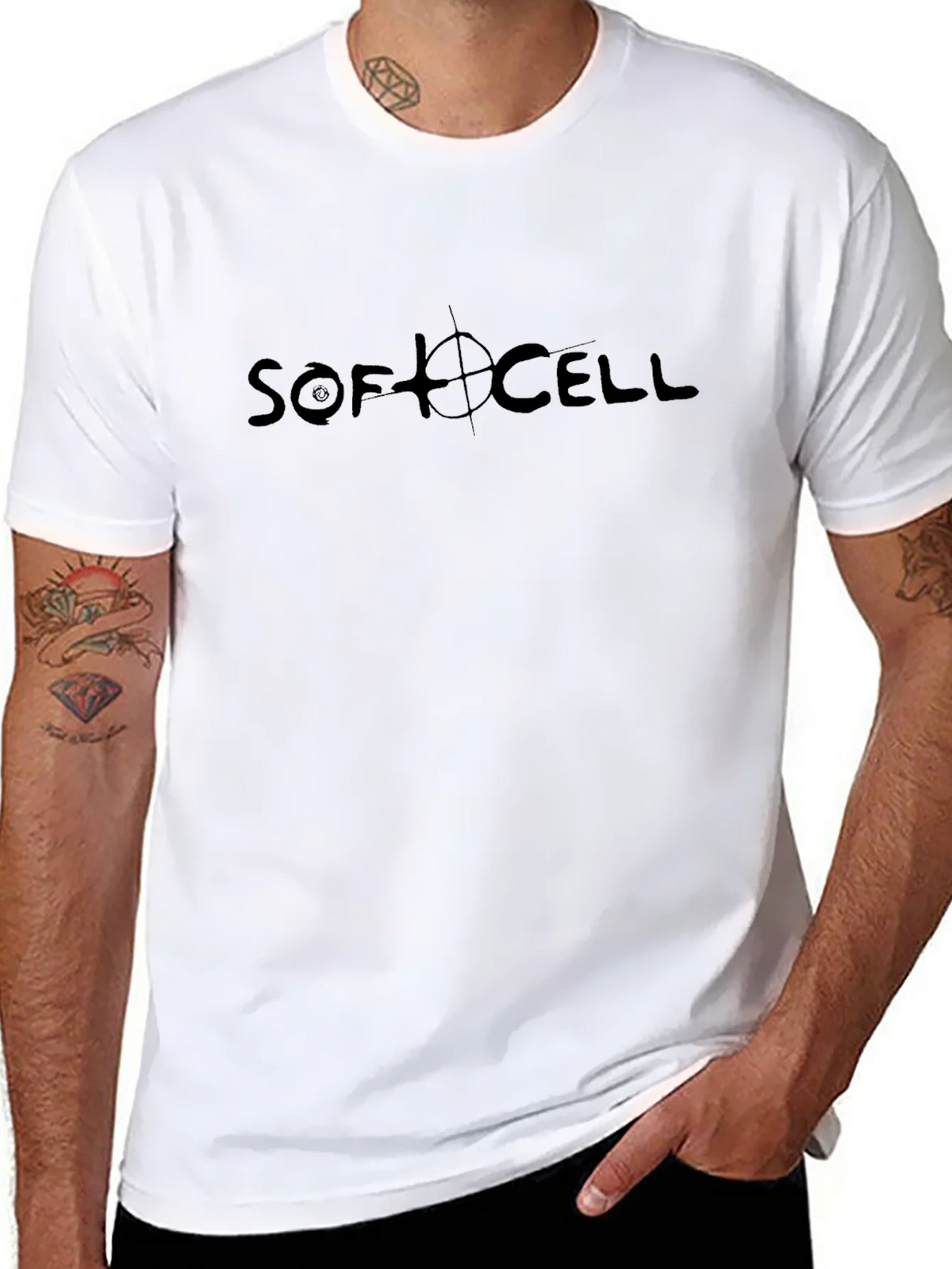 Soft Cell Band Tee - Black Graphic T-Shirt product image 7