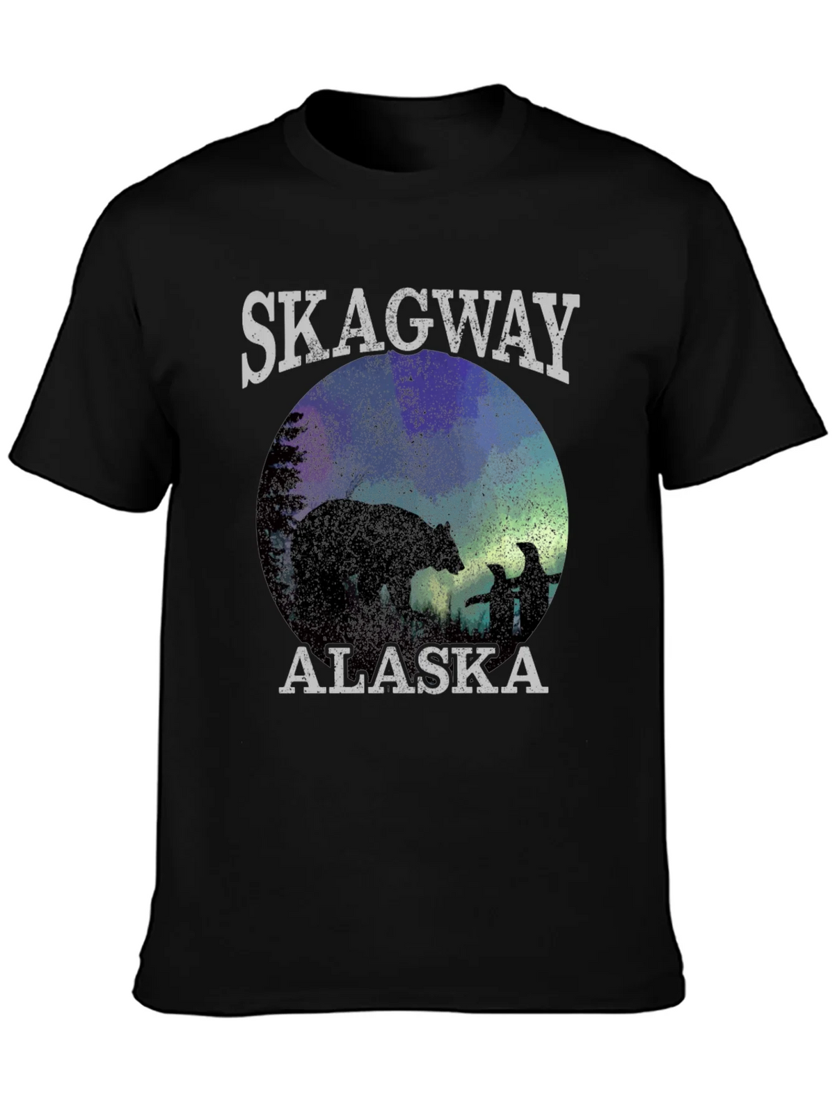 Skagway Alaska T-Shirt Bear Silhouette product image 3