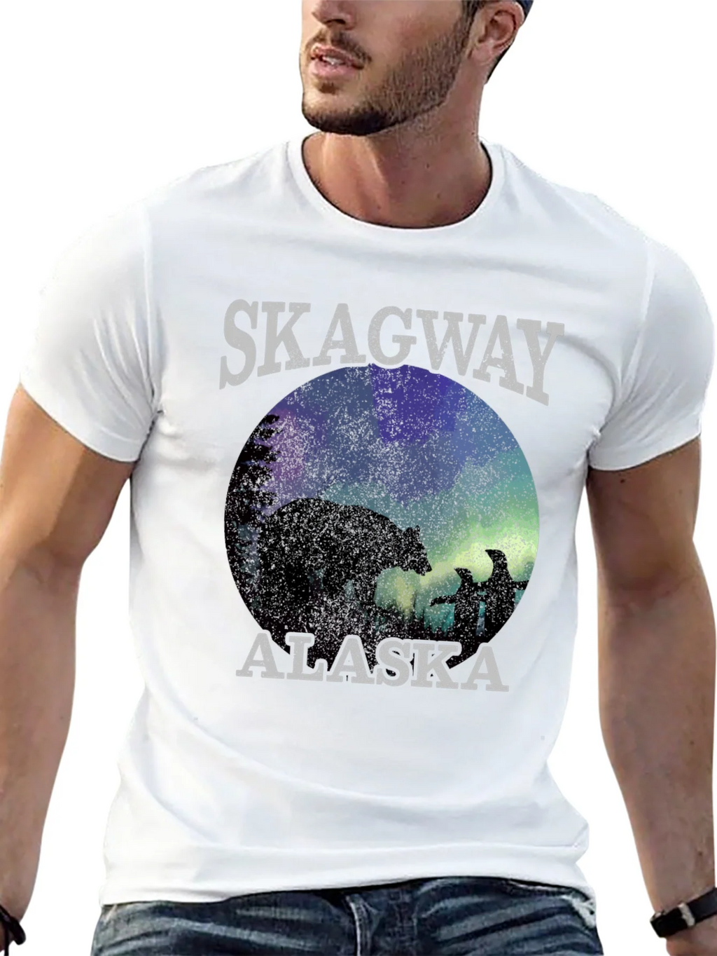 Skagway Alaska T-Shirt Bear Silhouette product image 12