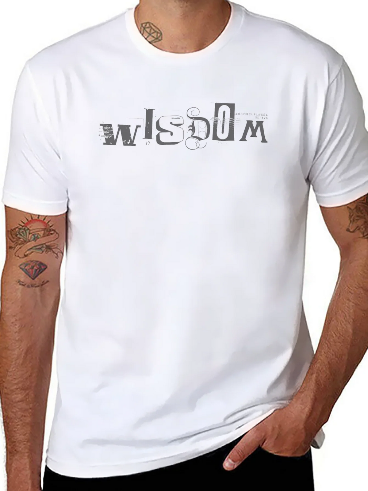 Wisdom Graphic Tee - Mens Black Short Sleeve Shirt product image 7