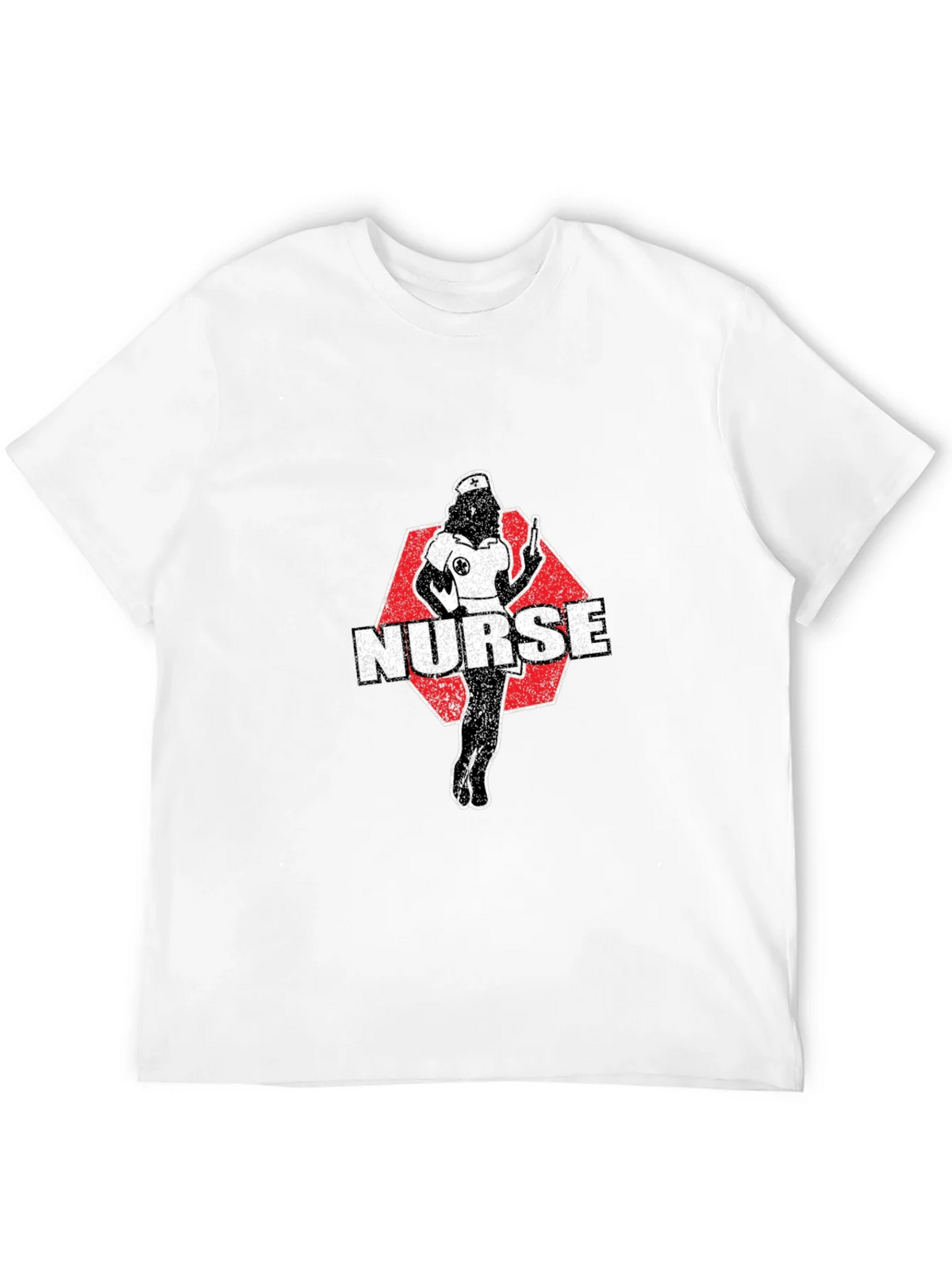 Nurse Retro Graphic T-Shirt - Black Cotton product image 11
