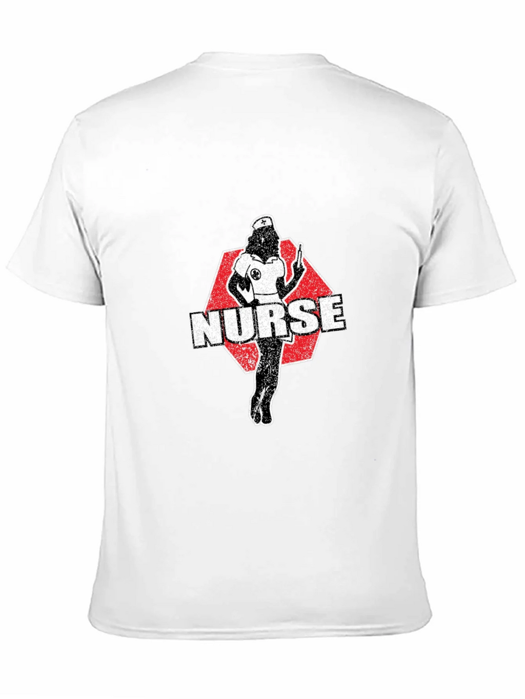 Nurse Retro Graphic T-Shirt - Black Cotton product image 10
