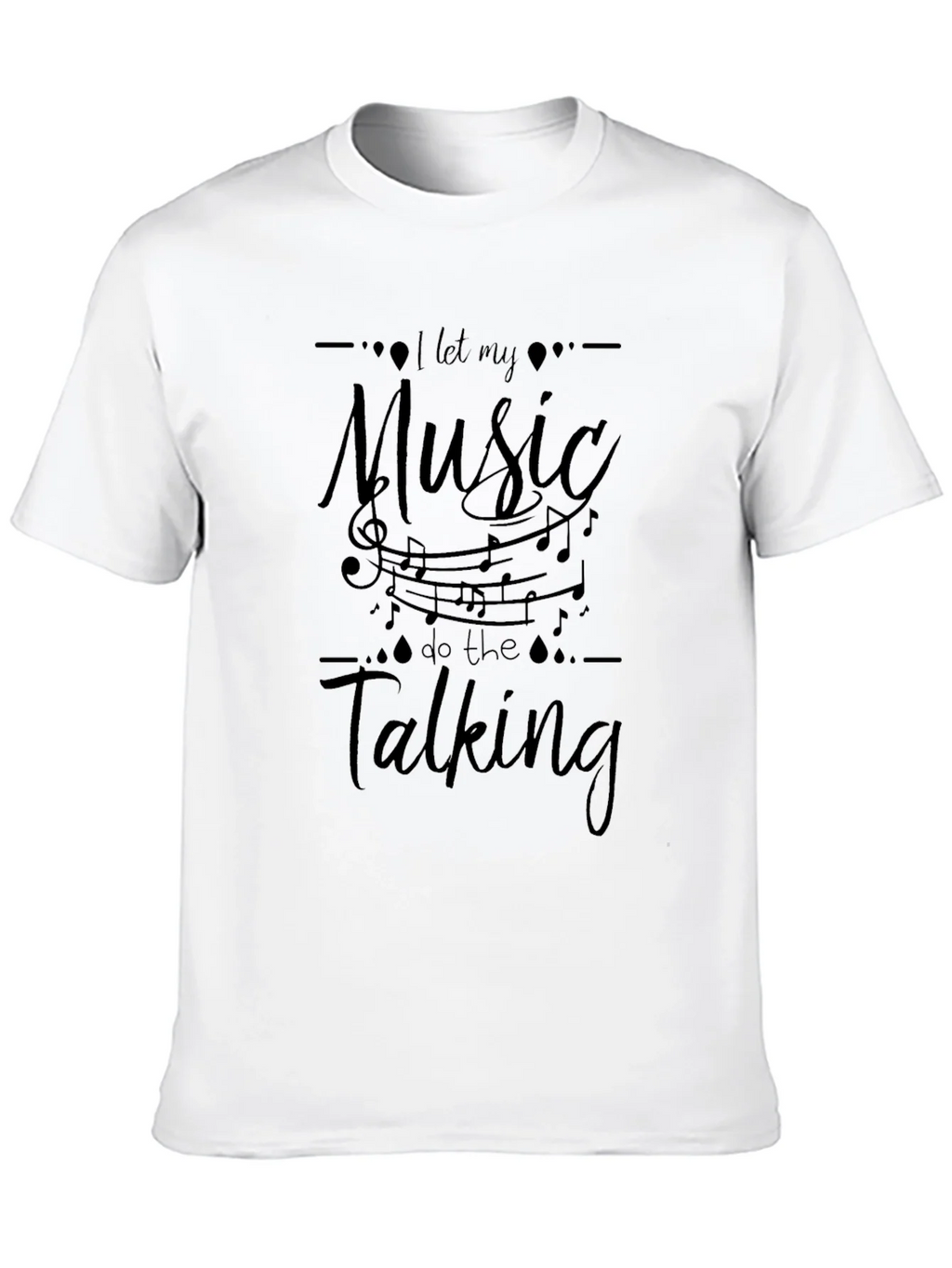 Music Speaks T-Shirt - Stylish Black Tee product image 9