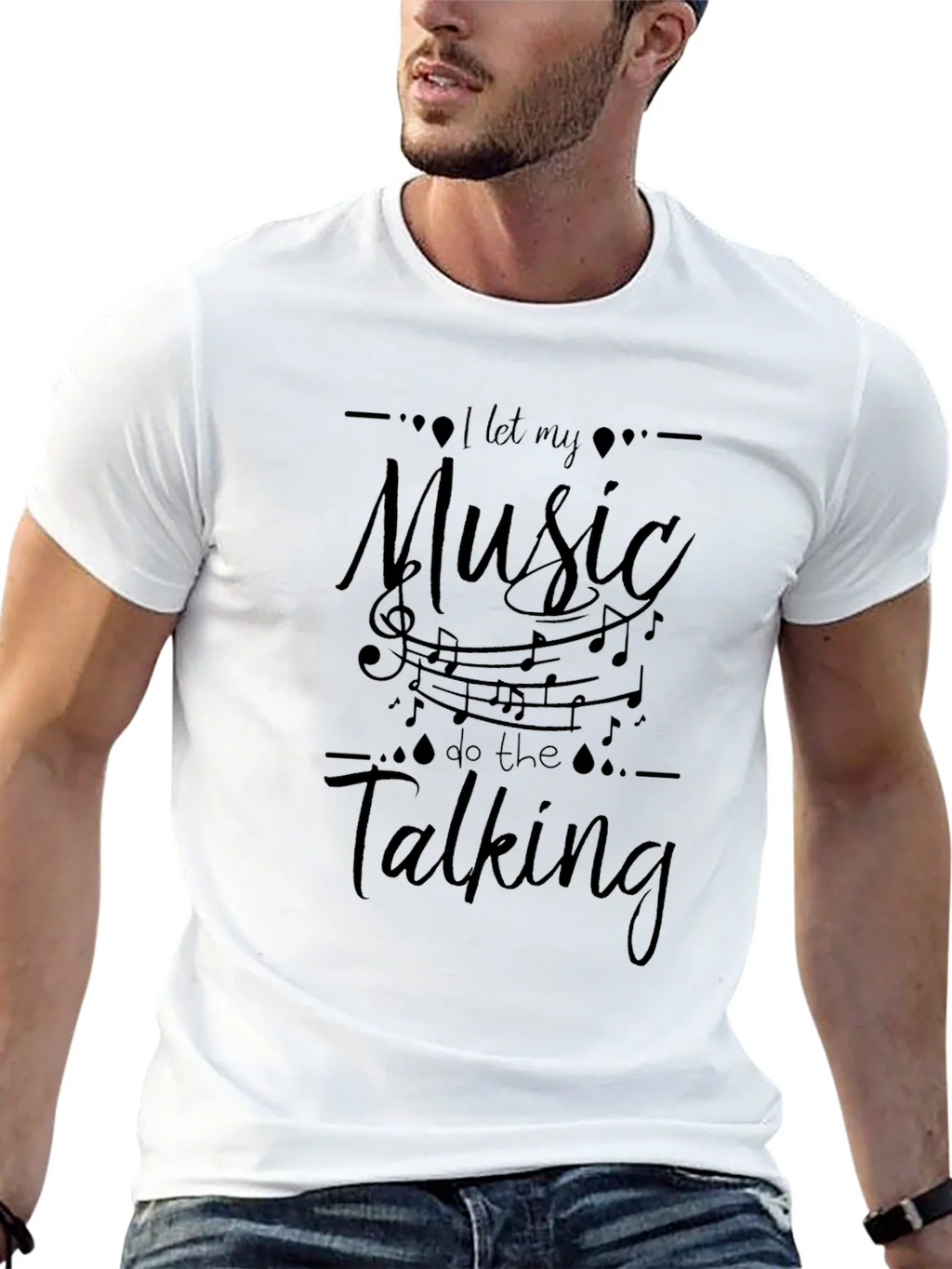 Music Speaks T-Shirt - Stylish Black Tee product image 12