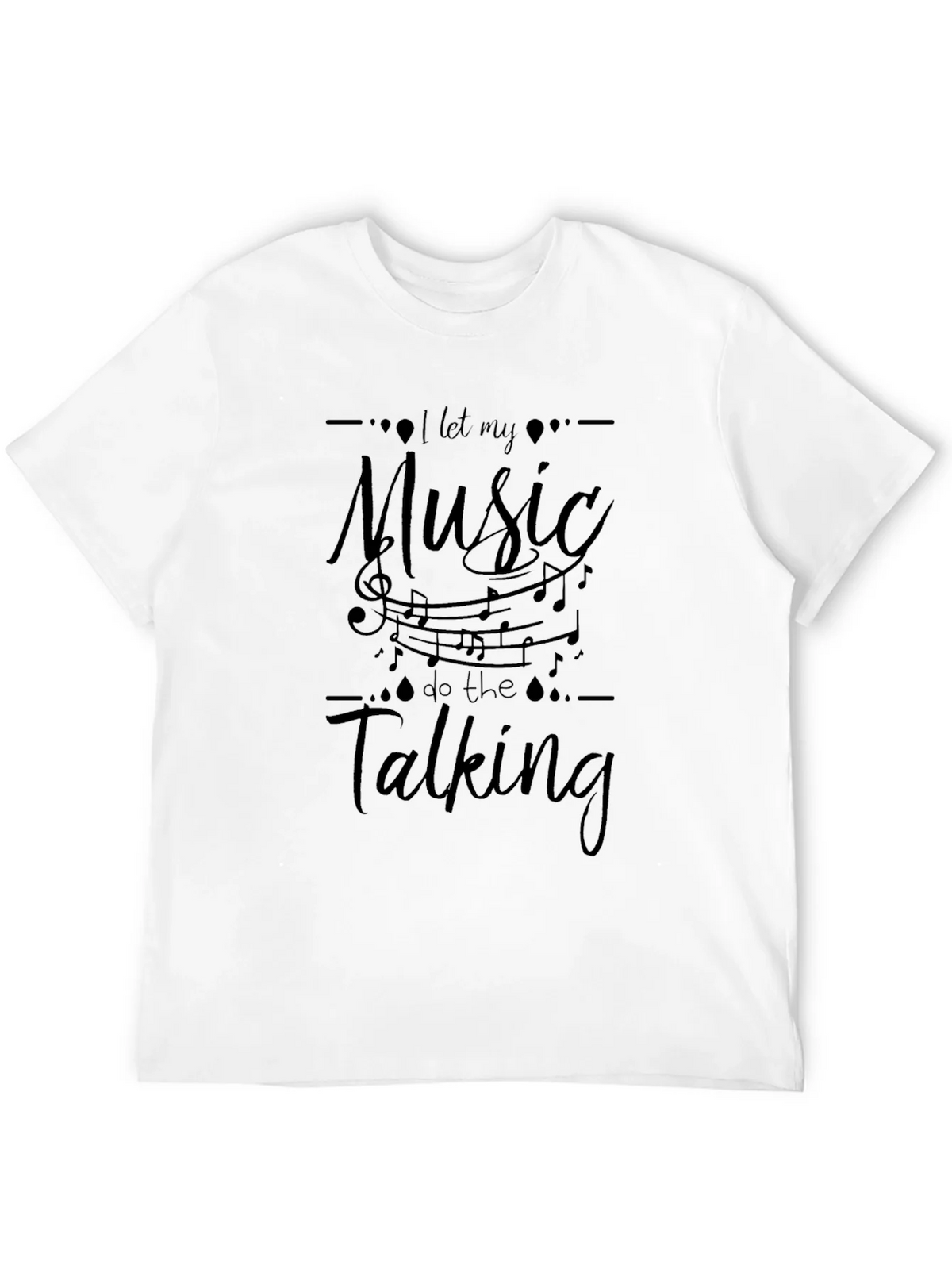 Music Speaks T-Shirt - Stylish Black Tee product image 11