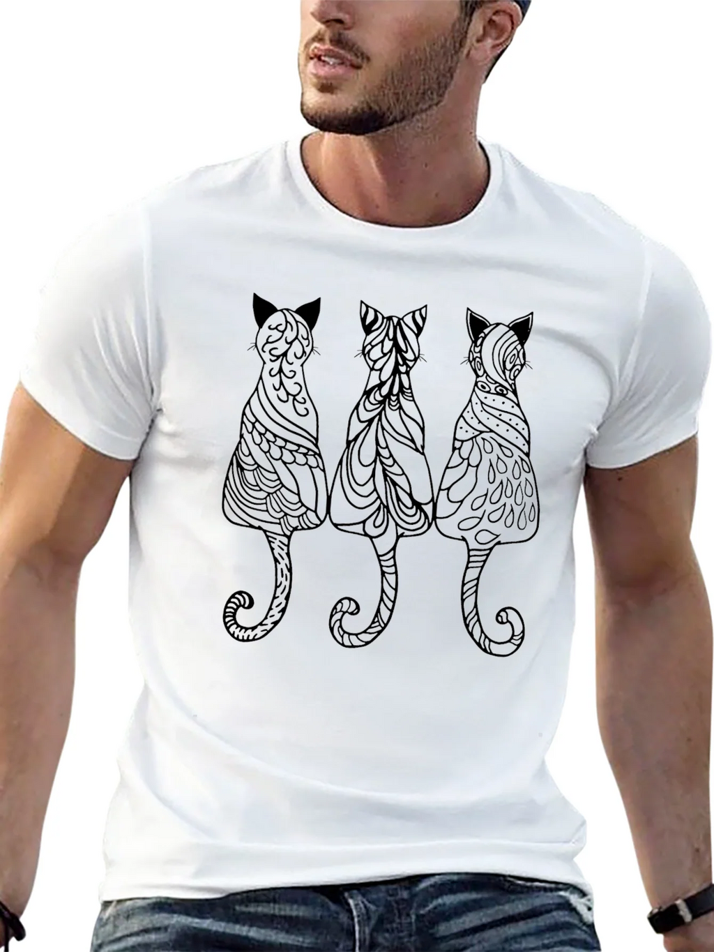 Black Cat Trio Graphic Tee product image 12