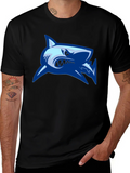 Cool Shark Graphic Black T-Shirt product image 1