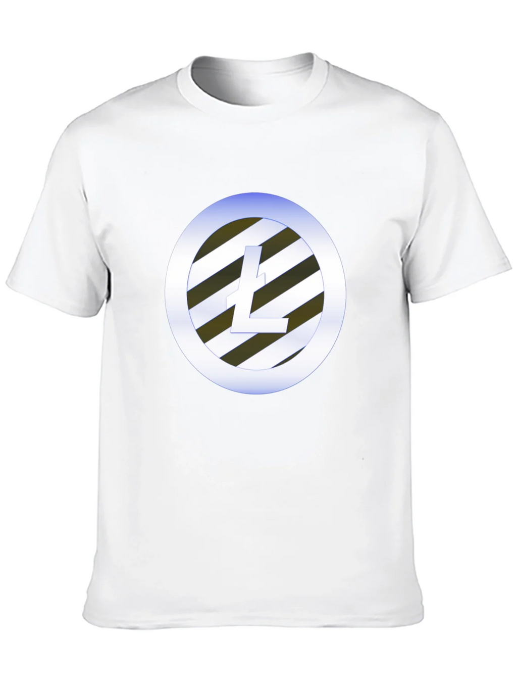 Litecoin Crypto Tee - Black Graphic T-Shirt product image 4