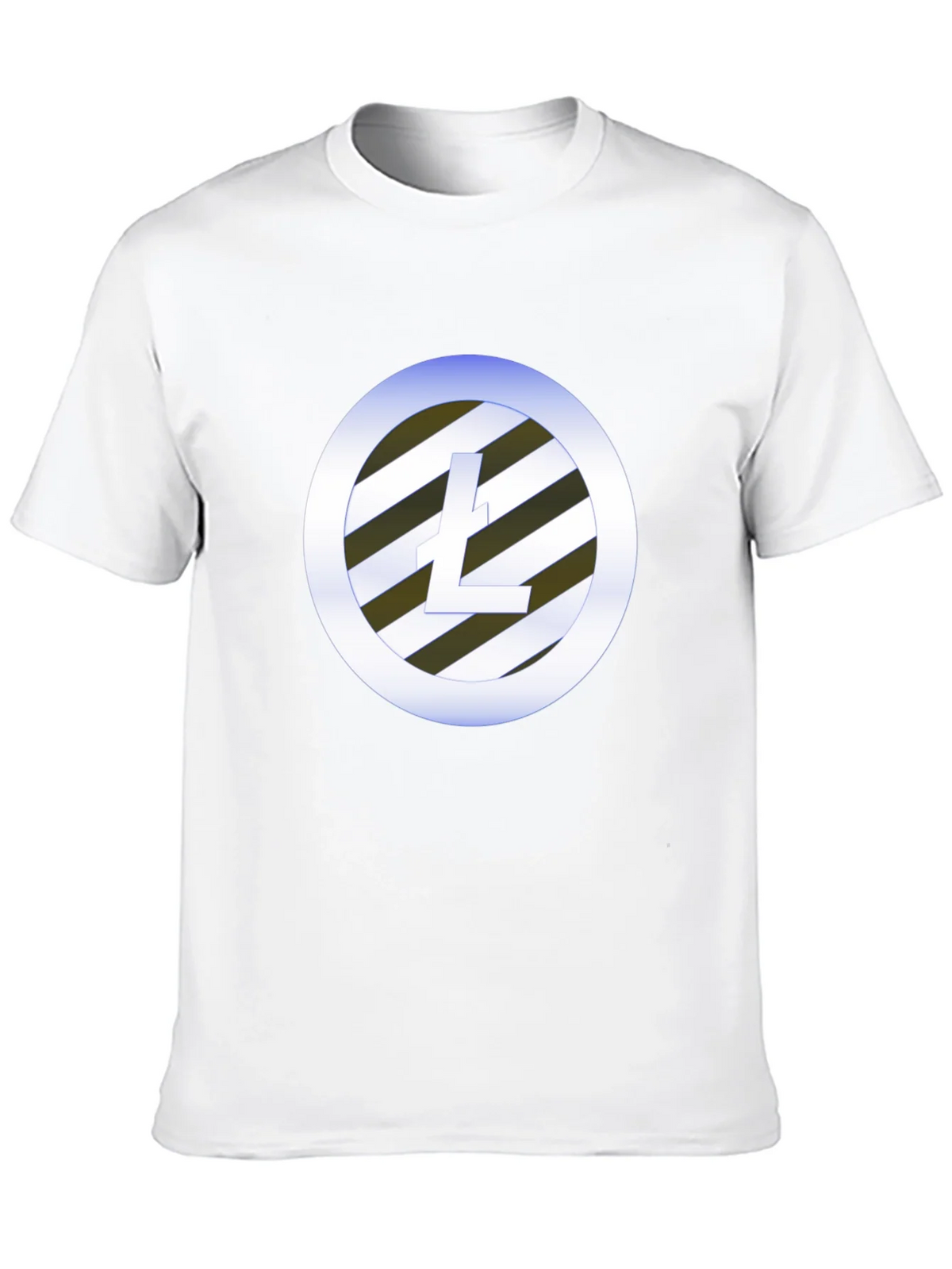 Litecoin Crypto Tee - Black Graphic T-Shirt product image 4