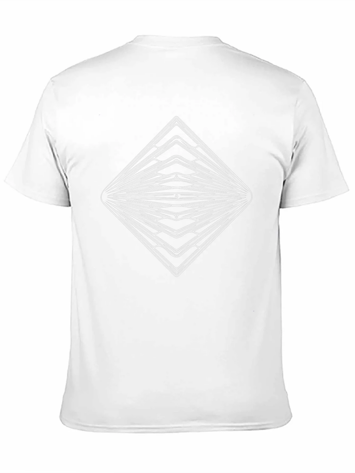Geometric Diamond Graphic Black T-Shirt product image 8