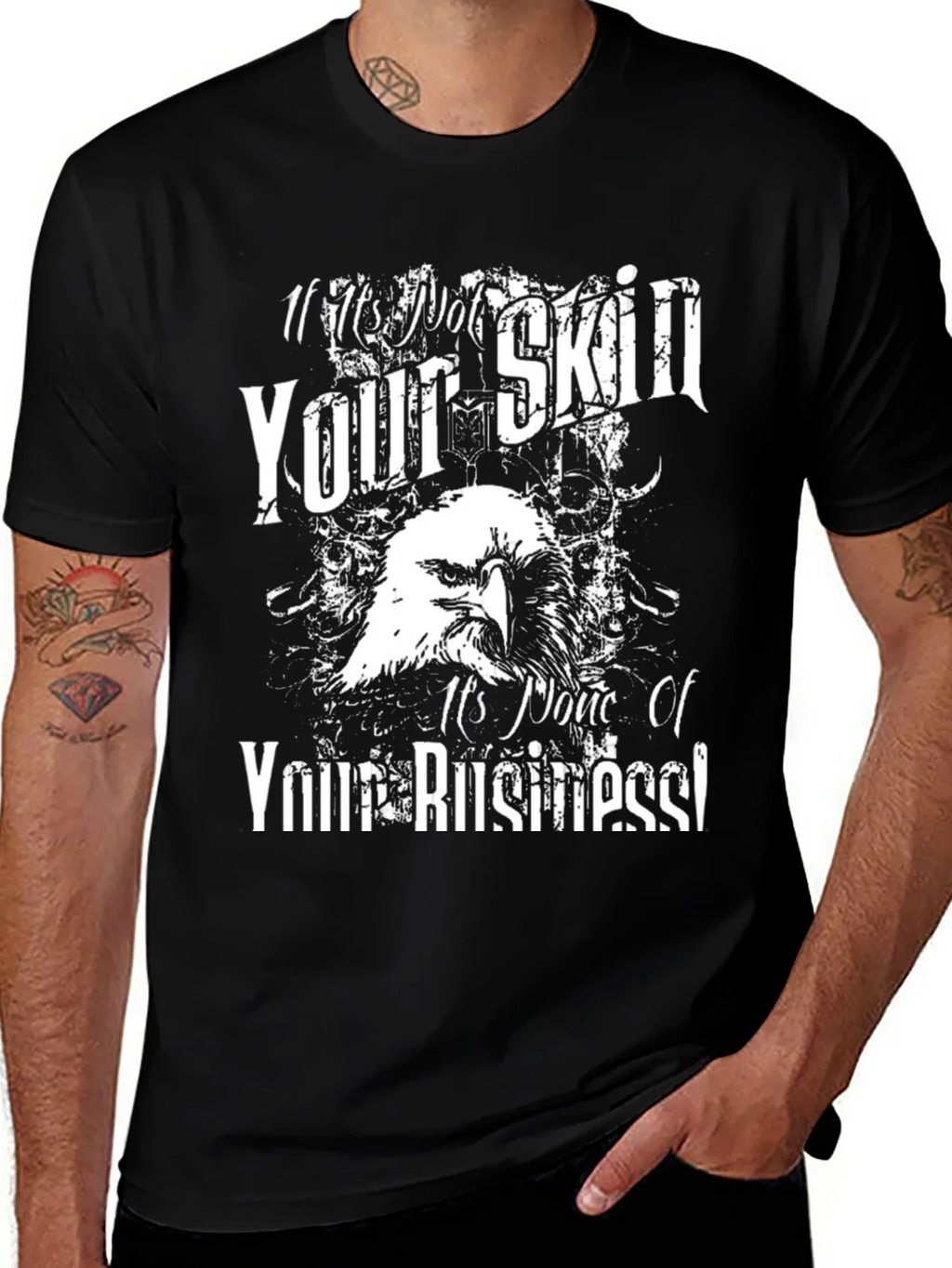 Edgy Eagle Graphic Tee - Its None of Your Business! product image 1