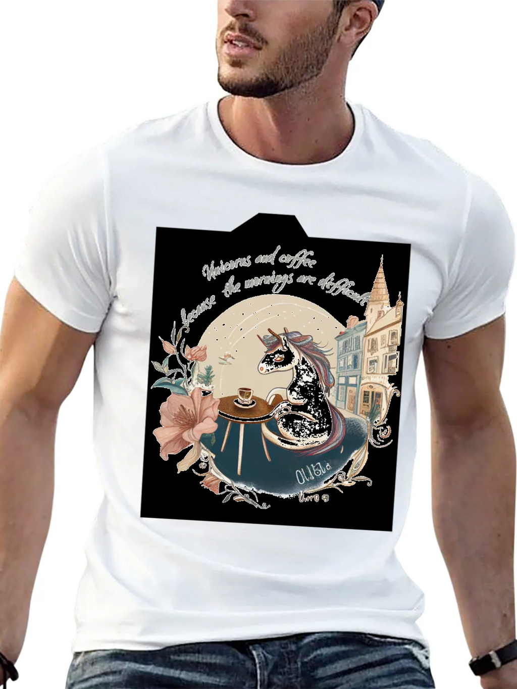 Unicorns & Coffee Tee - Morning Difficulties product image 12