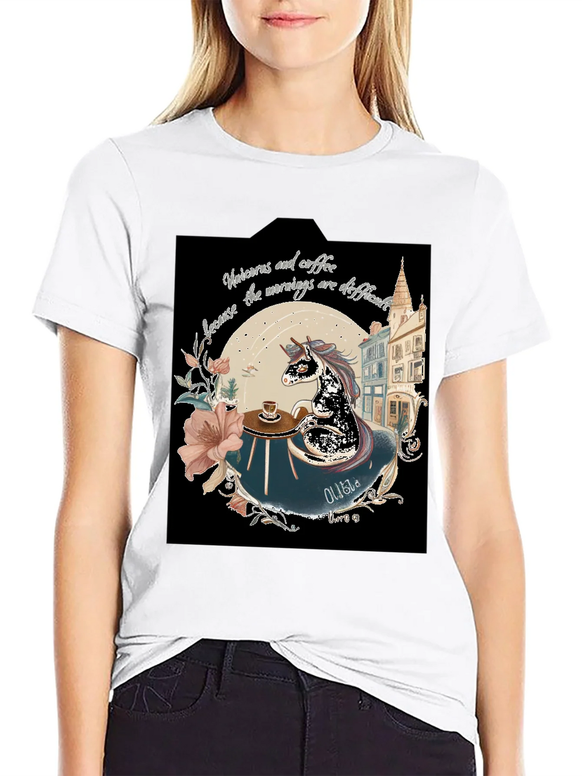 Unicorns & Coffee Tee - Morning Difficulties product image 8