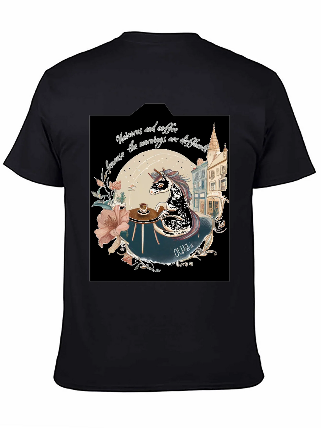 Unicorns & Coffee Tee - Morning Difficulties product image 4
