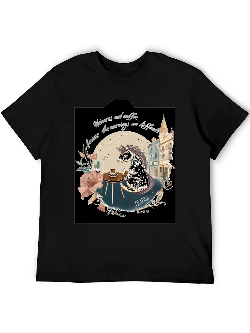 Unicorns & Coffee Tee - Morning Difficulties product image 5