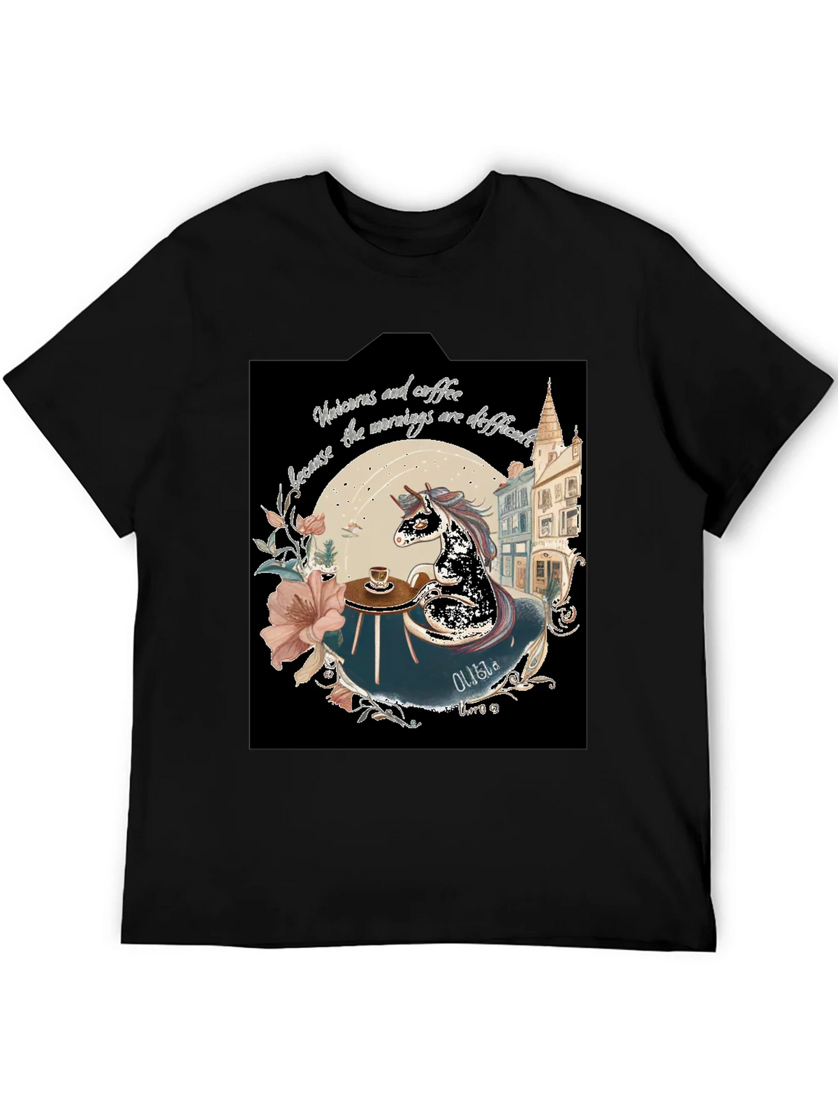 Unicorns & Coffee Tee - Morning Difficulties product image 5