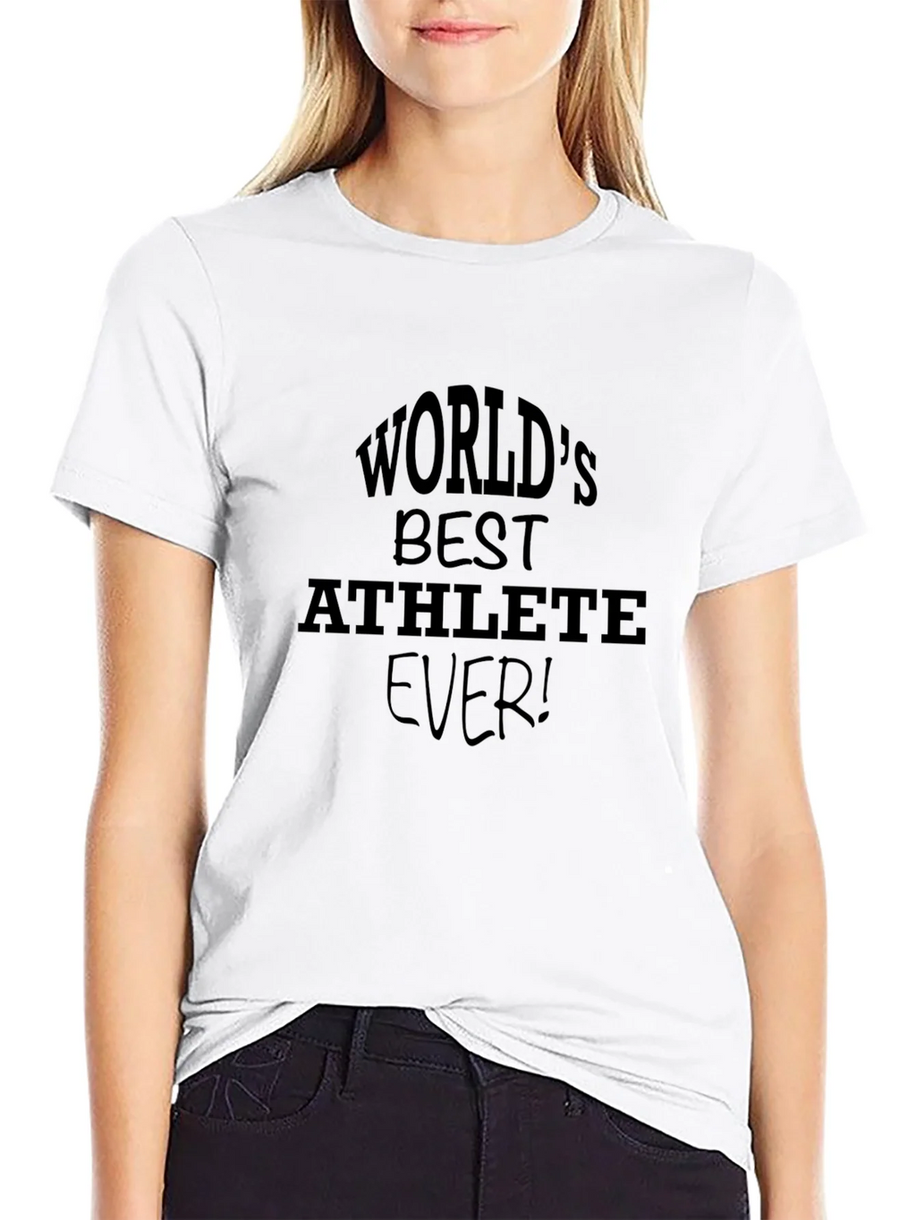 Worlds Best Athlete Ever! Black T-Shirt product image 8