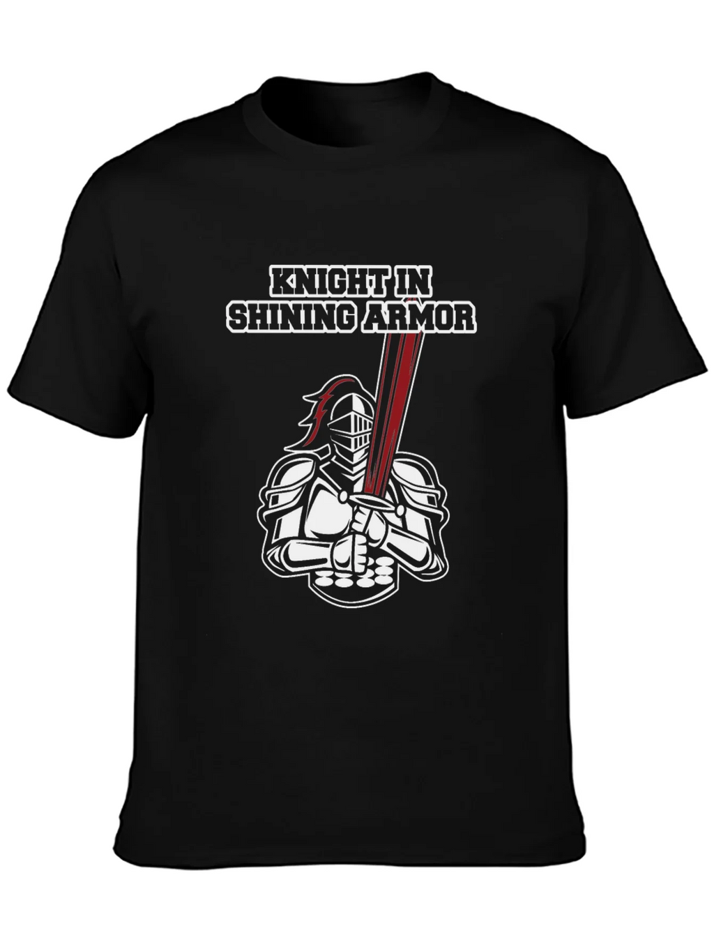 Knight in Shining Armor Graphic Tee - Black product image 3