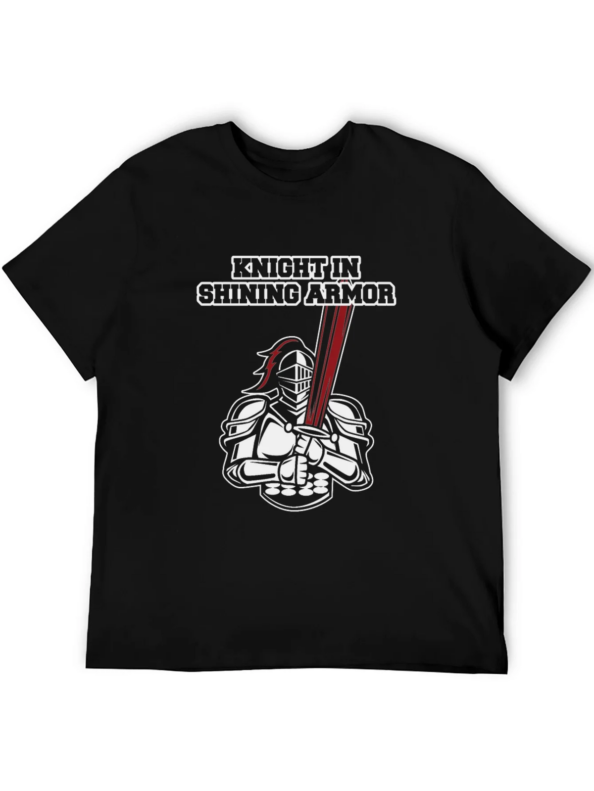 Knight in Shining Armor Graphic Tee - Black product image 5