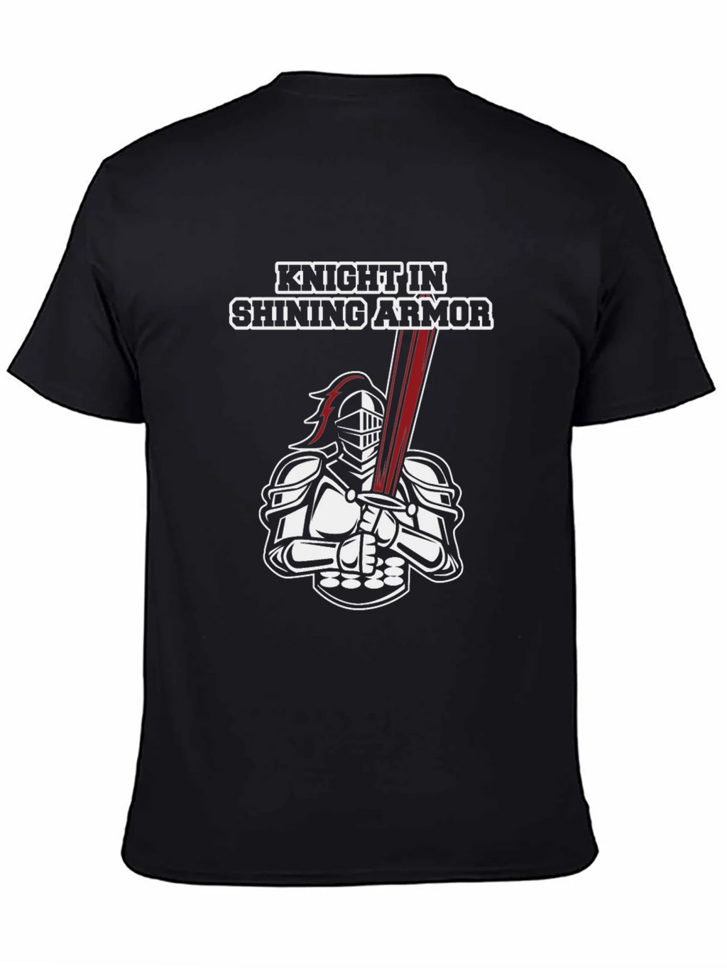 Knight in Shining Armor Graphic Tee - Black product image 4