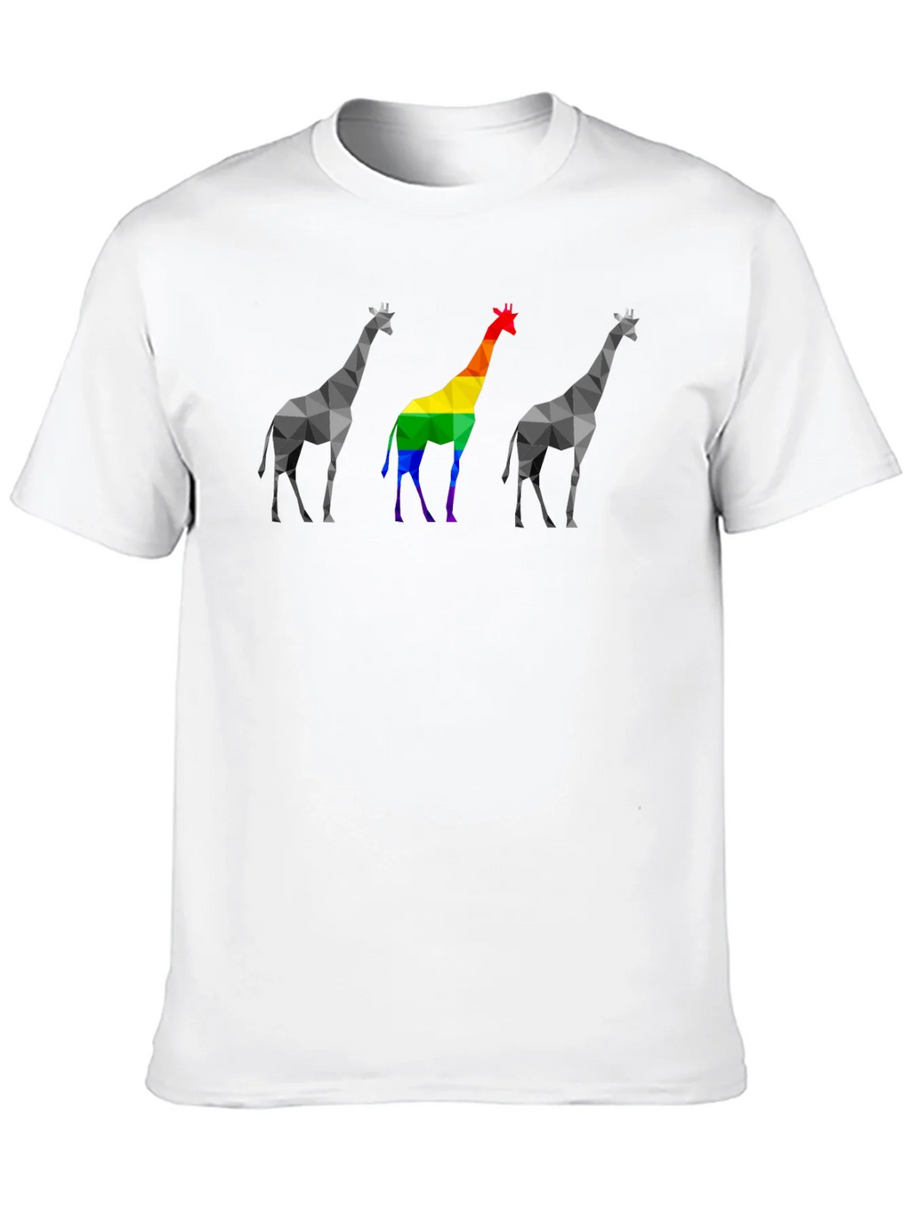 Geometric Giraffe Pride T-Shirt product image 8
