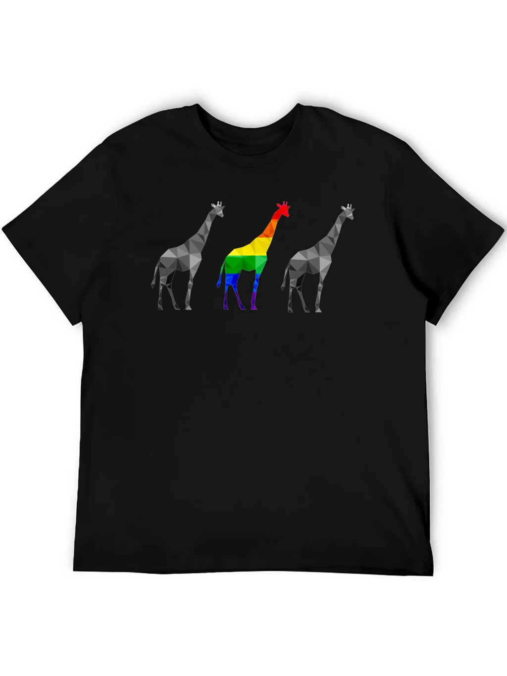 Geometric Giraffe Pride T-Shirt product image 4