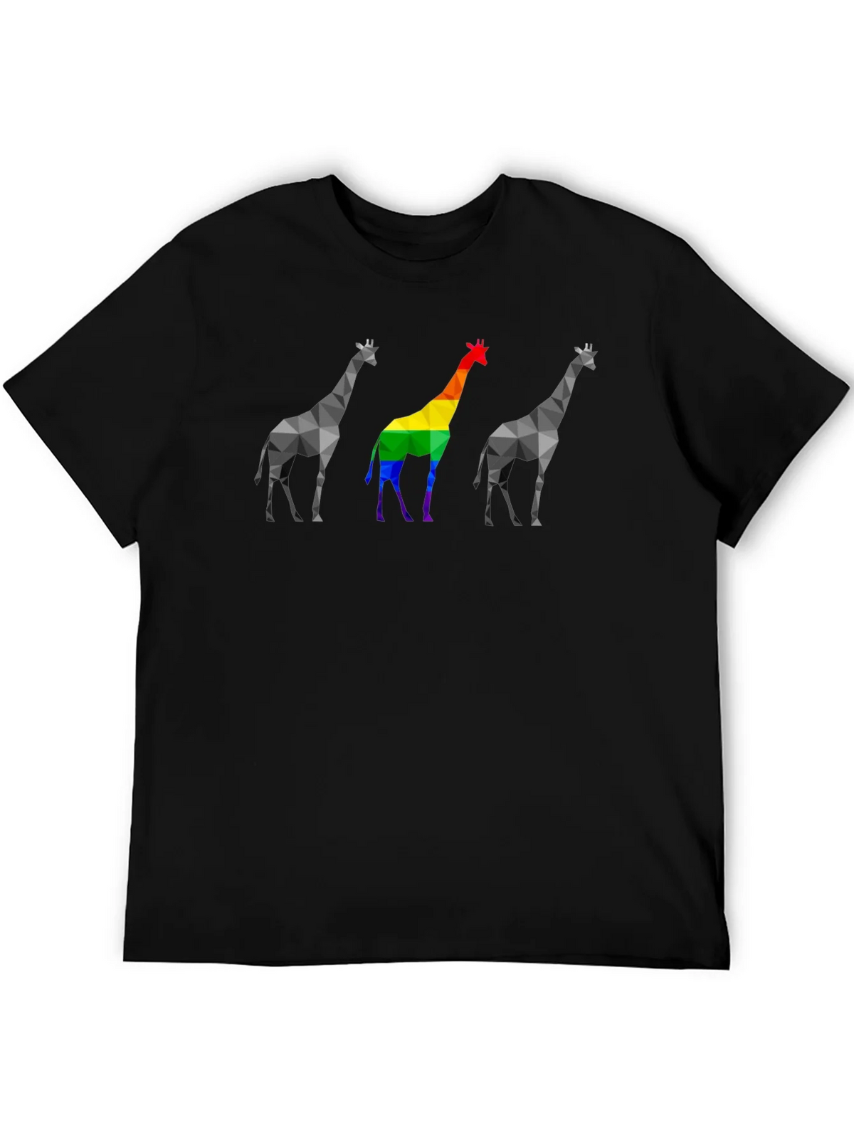 Geometric Giraffe Pride T-Shirt product image 4