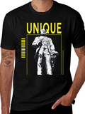 Unique Statue Graphic Tee - Black Cotton Shirt product image 1