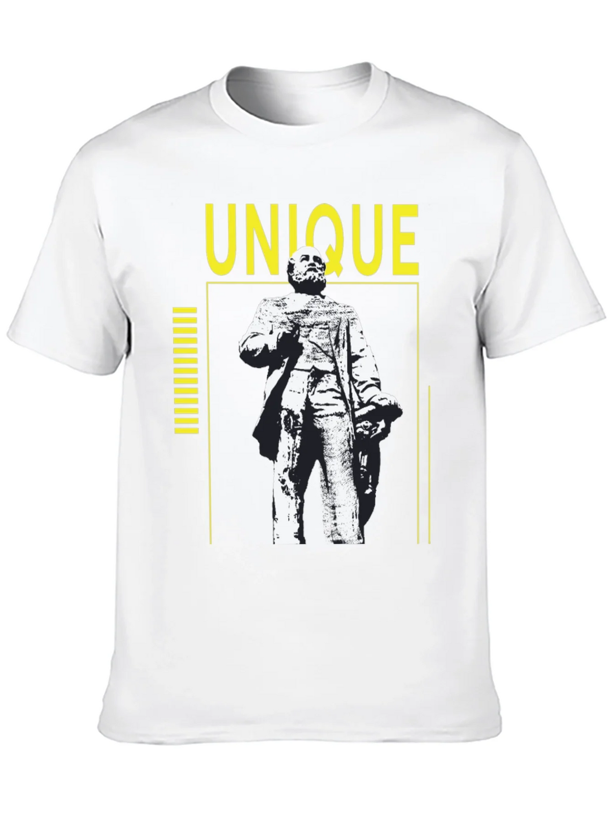 Unique Statue Graphic Tee - Black Cotton Shirt product image 9