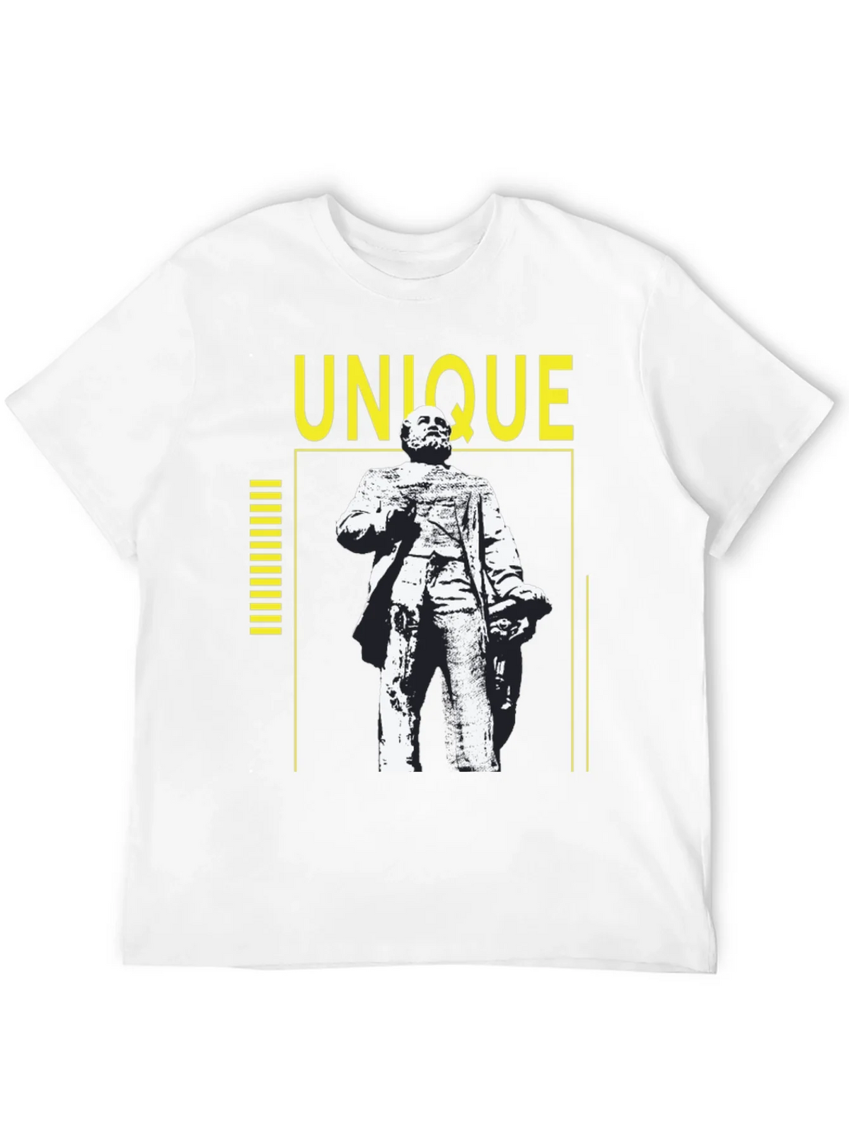 Unique Statue Graphic Tee - Black Cotton Shirt product image 11