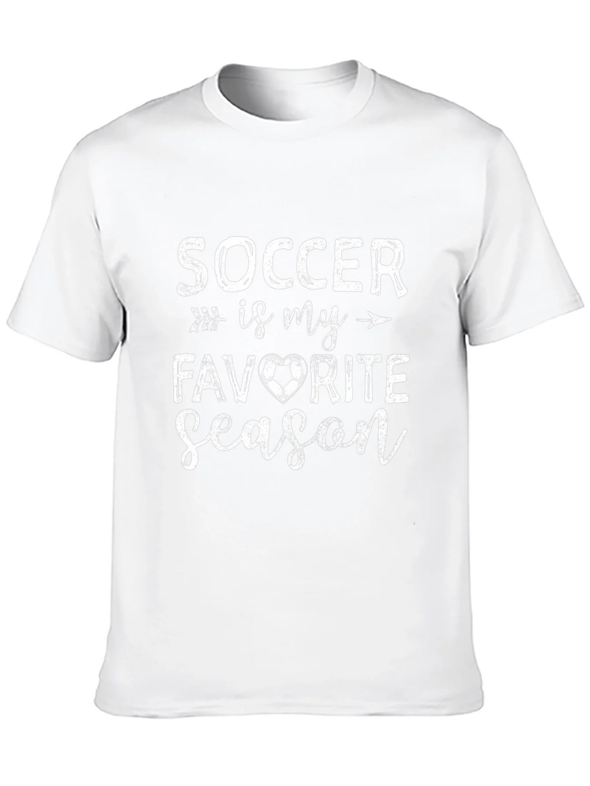 Soccer Is My Favorite Season Black T-Shirt product image 9